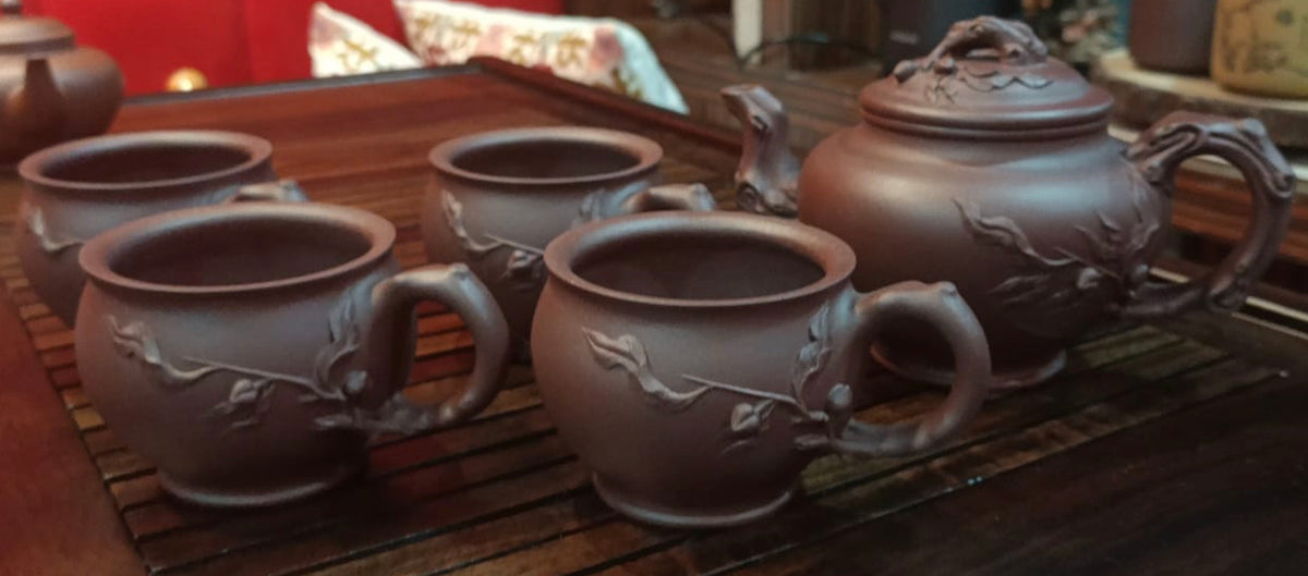 ZiSha Teapot - YiXing - Fully Handmade by Artists , Craftsmen