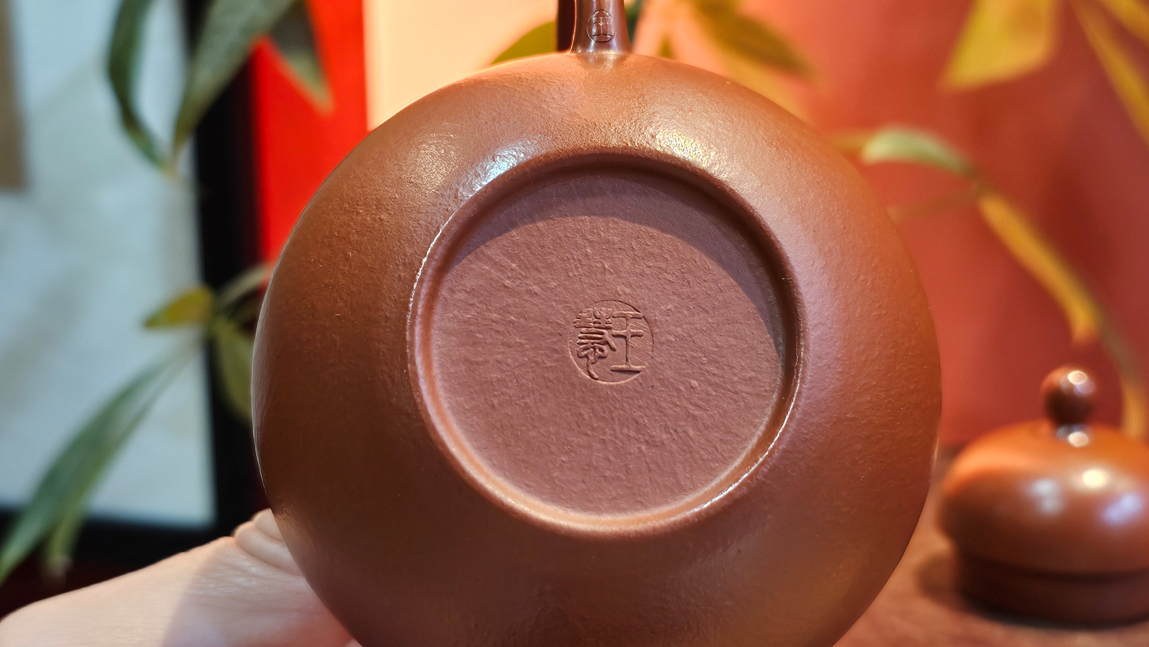 Si Ting 思亭, 197.8ml, Xiao Mei Yao Zhu Ni 小煤窑朱泥,  by our Collaborative Senior Craftsman Wang Hui 王慧。