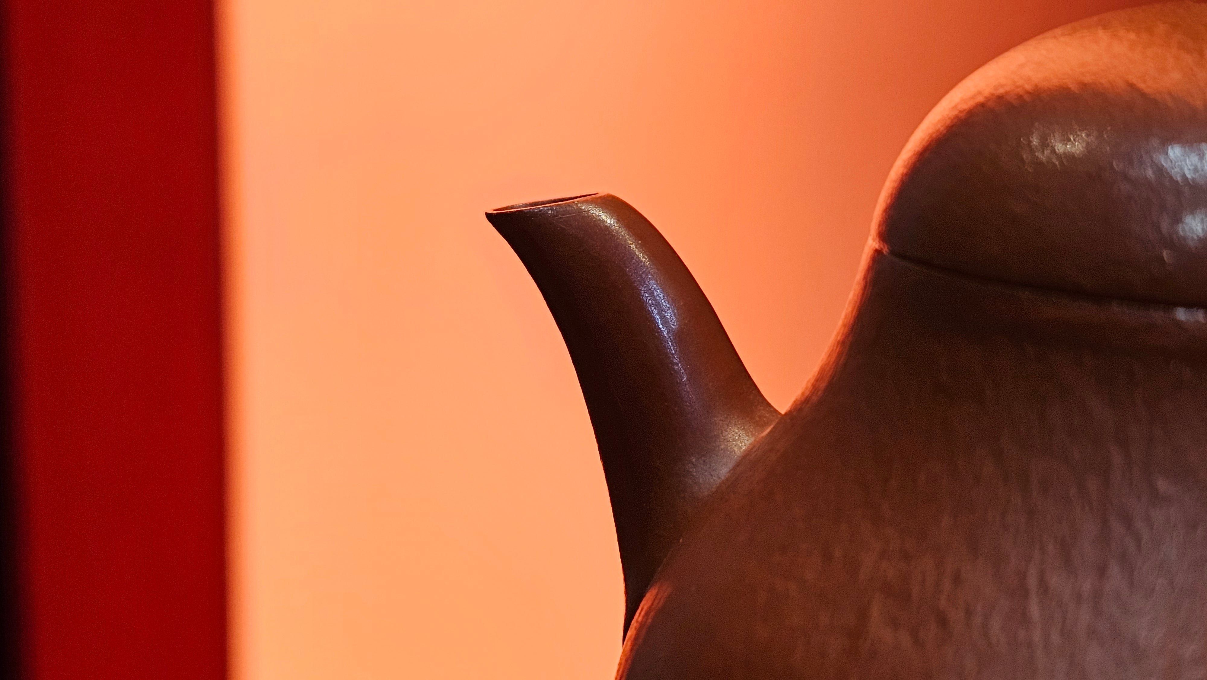 Qiu Shui 秋水 ~ "Autumn Waters" , 126.1ml, Xiao Mei Yao Zhu Ni 小煤窑朱泥,  by our Collaborative Senior Craftsman Wang Hui 王慧。