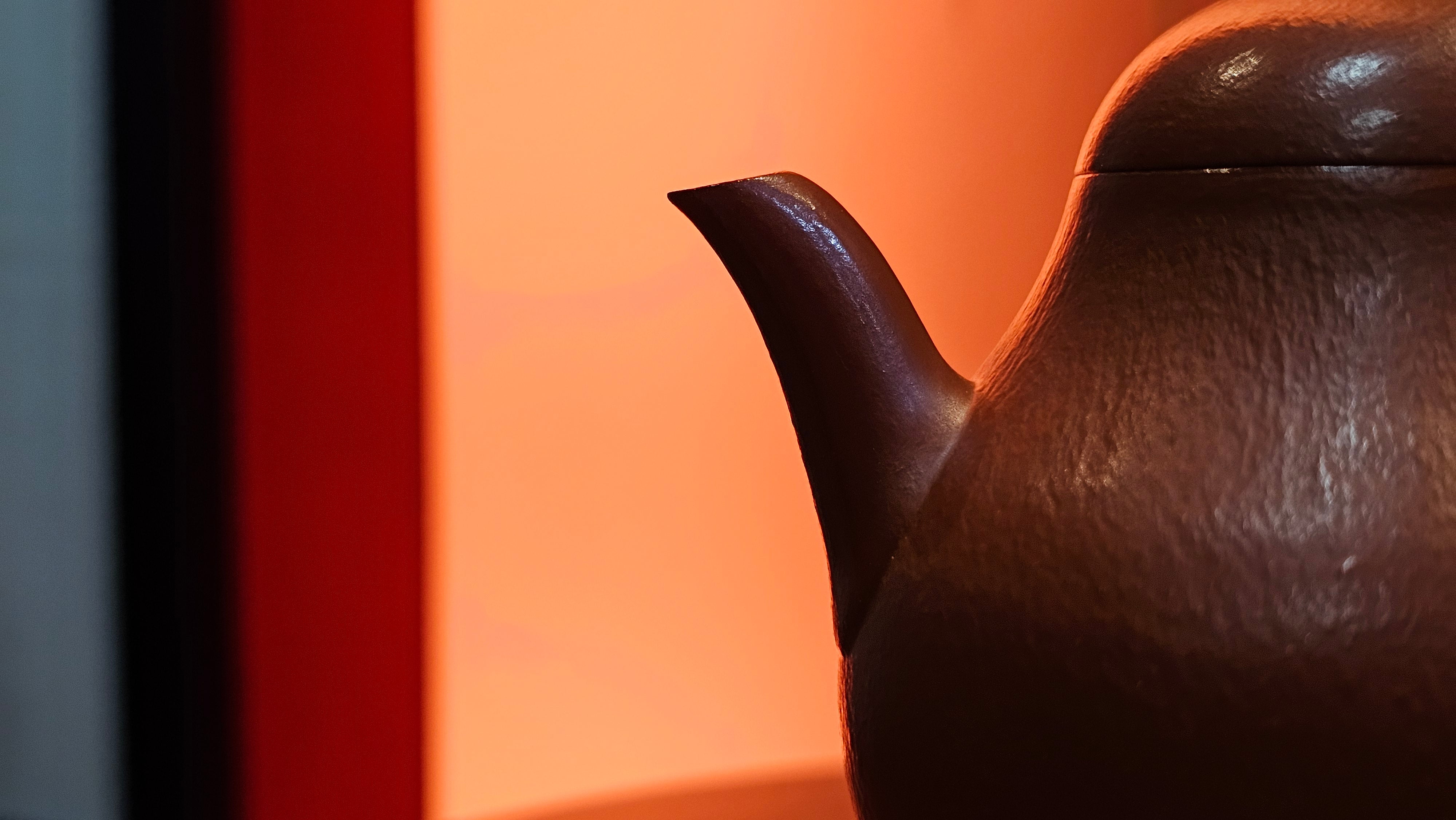 Qiu Shui 秋水 ~ "Autumn Waters" , 126.1ml, Xiao Mei Yao Zhu Ni 小煤窑朱泥,  by our Collaborative Senior Craftsman Wang Hui 王慧。