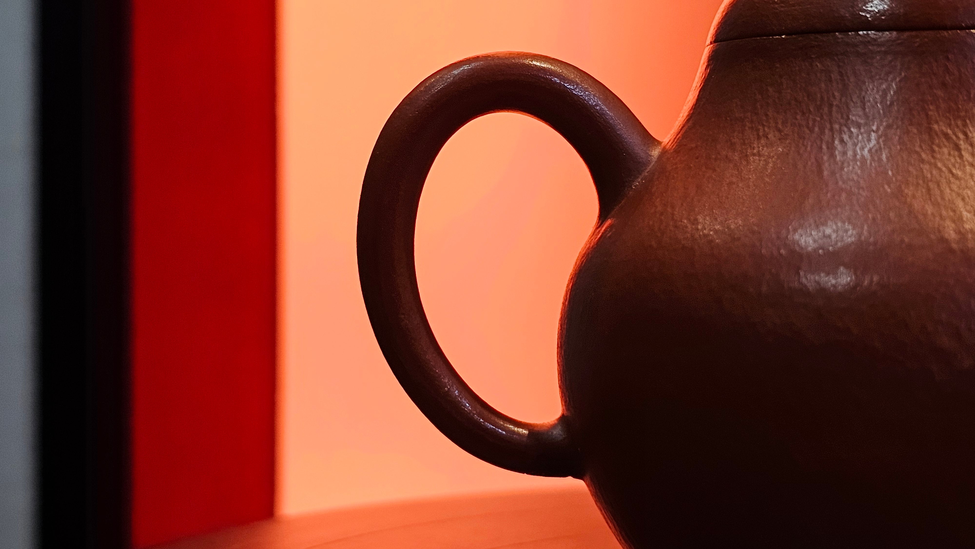 Qiu Shui 秋水 ~ "Autumn Waters" , 126.1ml, Xiao Mei Yao Zhu Ni 小煤窑朱泥,  by our Collaborative Senior Craftsman Wang Hui 王慧。