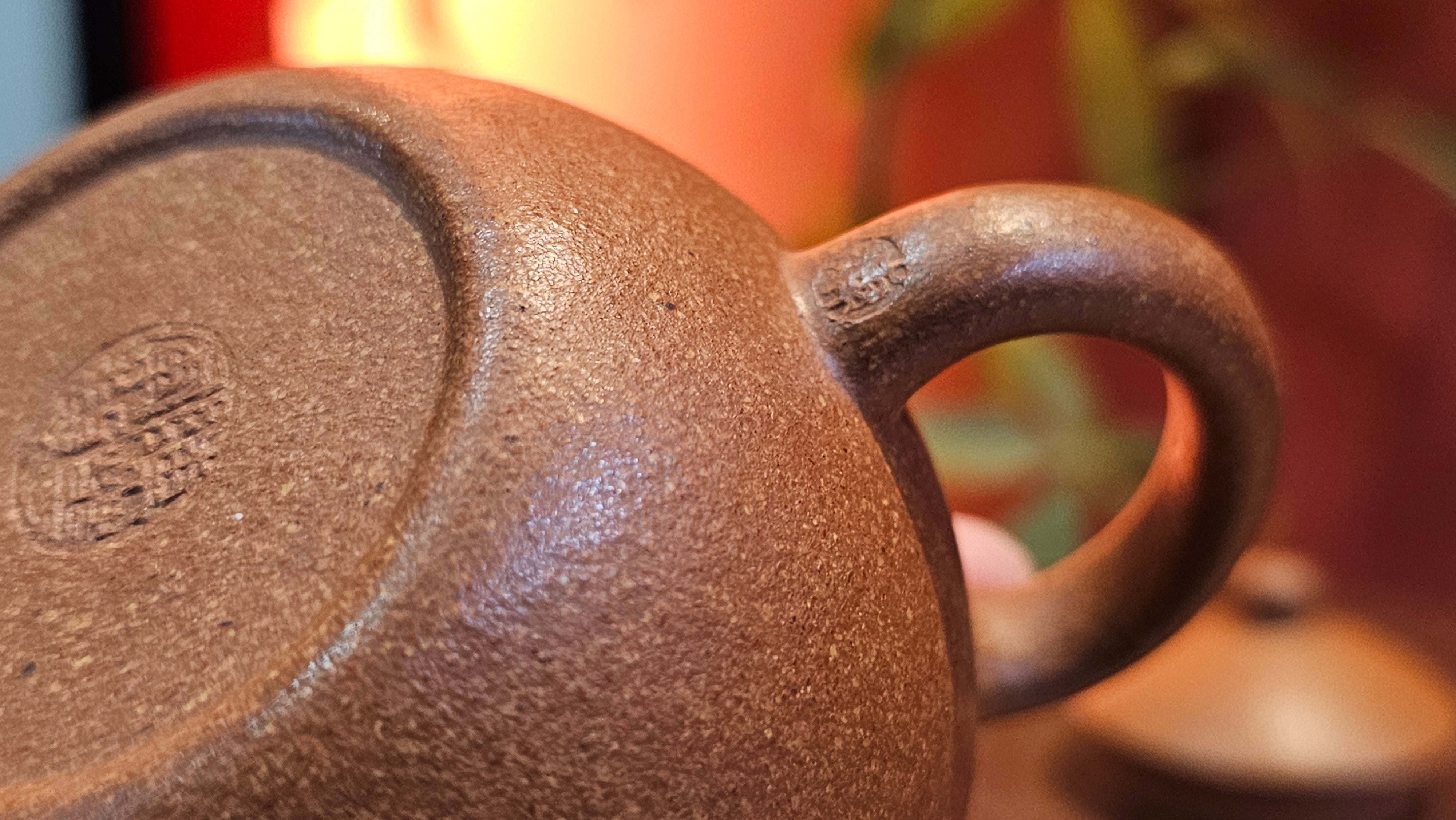 Long Dan 龙蛋 ~"Dragon's Egg", 180.3ml, Huang Jiang Po Ni 黄降坡泥, by our Collaborative Craftsman Chen Hua Jun 陈华军。