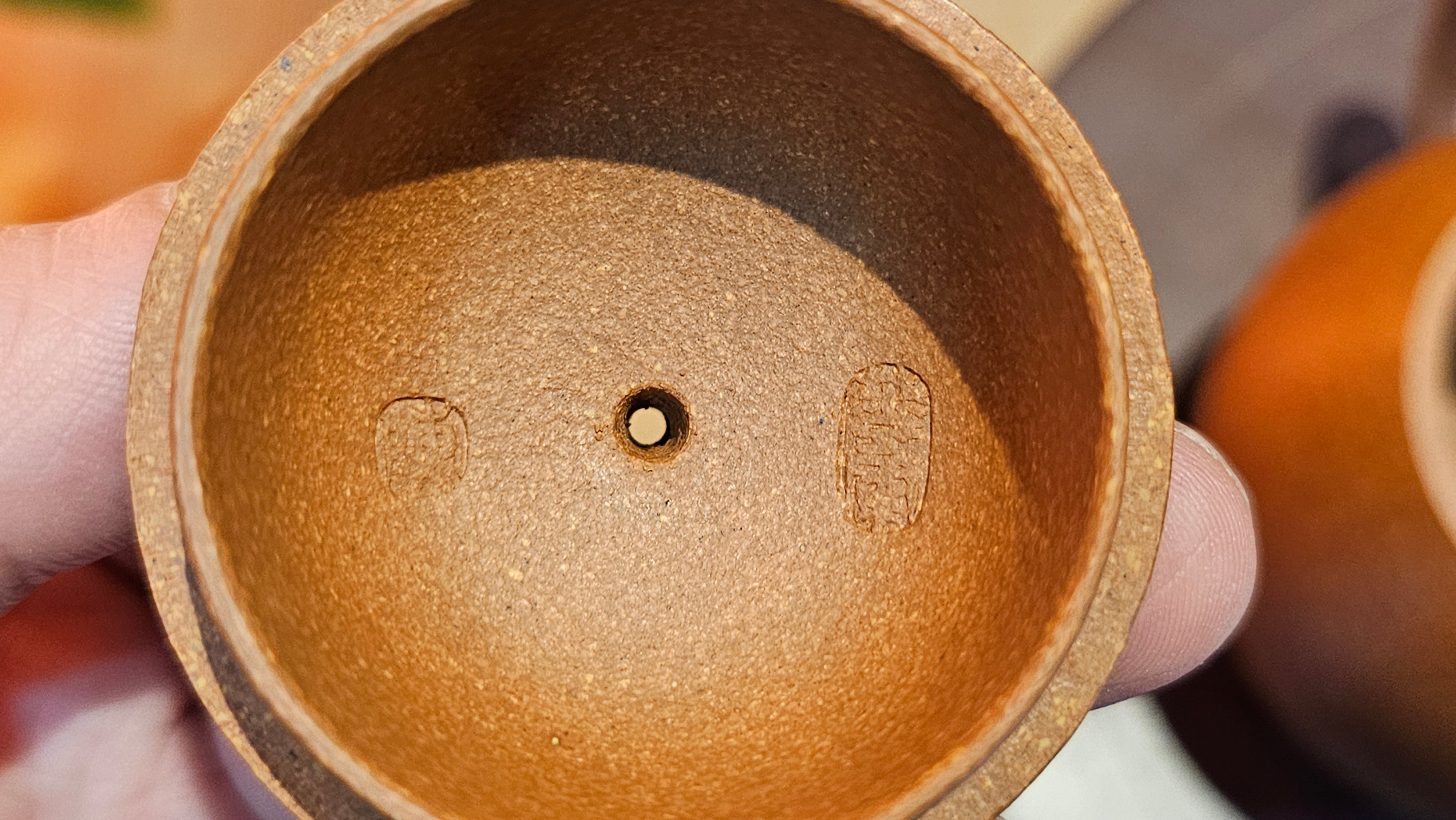 Long Dan 龙蛋 ~"Dragon's Egg", 180.3ml, Huang Jiang Po Ni 黄降坡泥, by our Collaborative Craftsman Chen Hua Jun 陈华军。