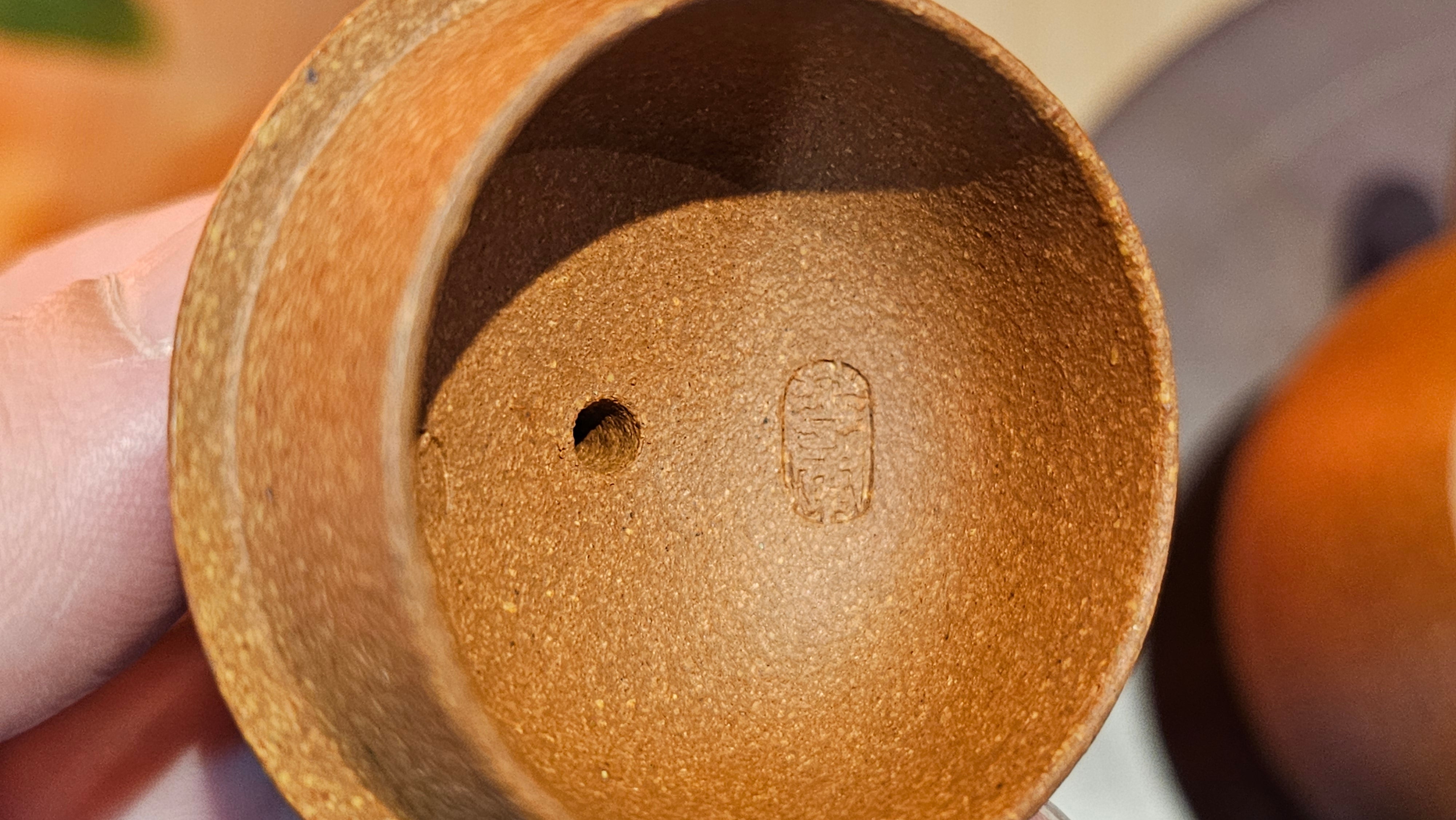 Long Dan 龙蛋 ~"Dragon's Egg", 180.3ml, Huang Jiang Po Ni 黄降坡泥, by our Collaborative Craftsman Chen Hua Jun 陈华军。