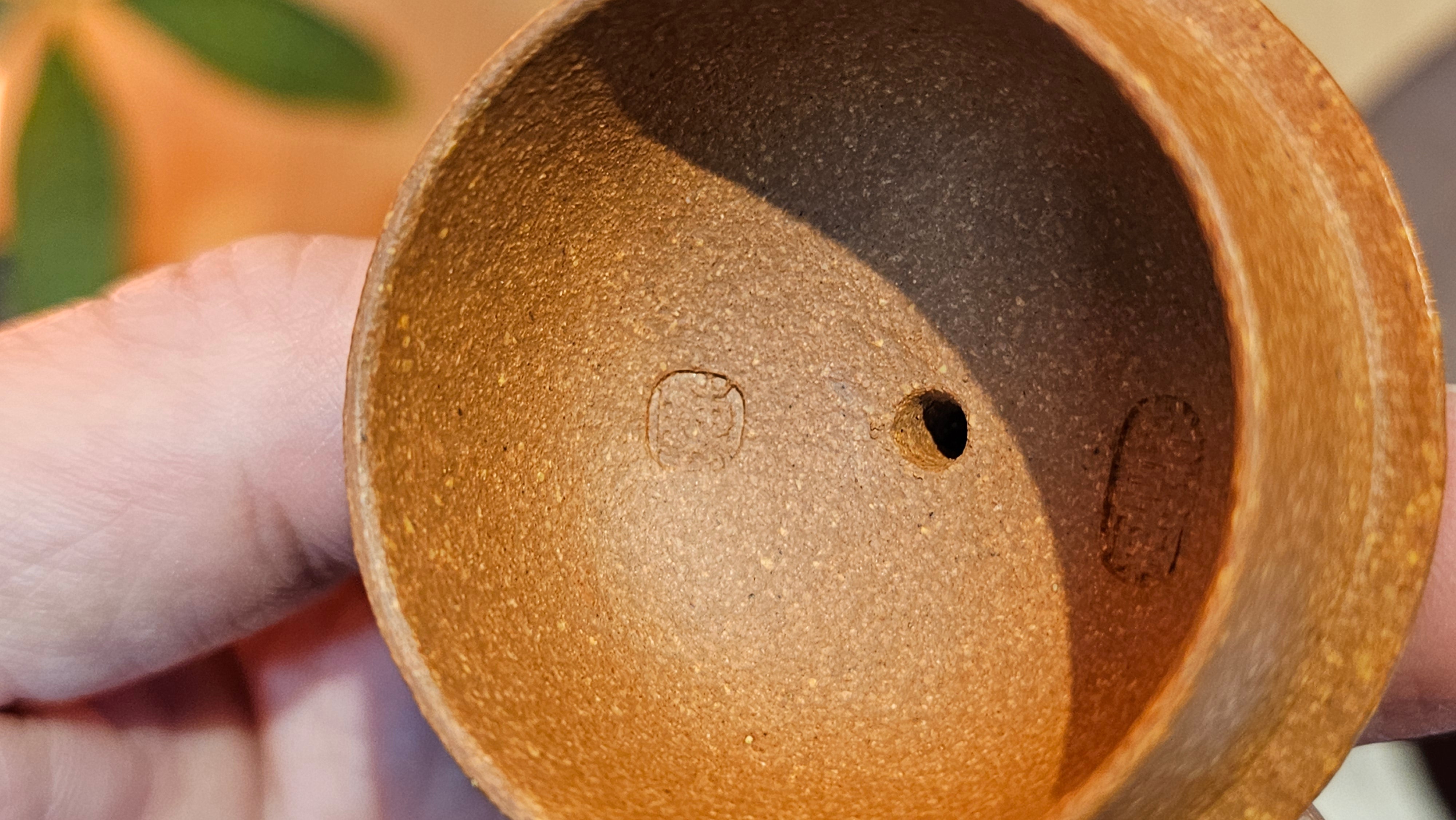 Long Dan 龙蛋 ~"Dragon's Egg", 180.3ml, Huang Jiang Po Ni 黄降坡泥, by our Collaborative Craftsman Chen Hua Jun 陈华军。