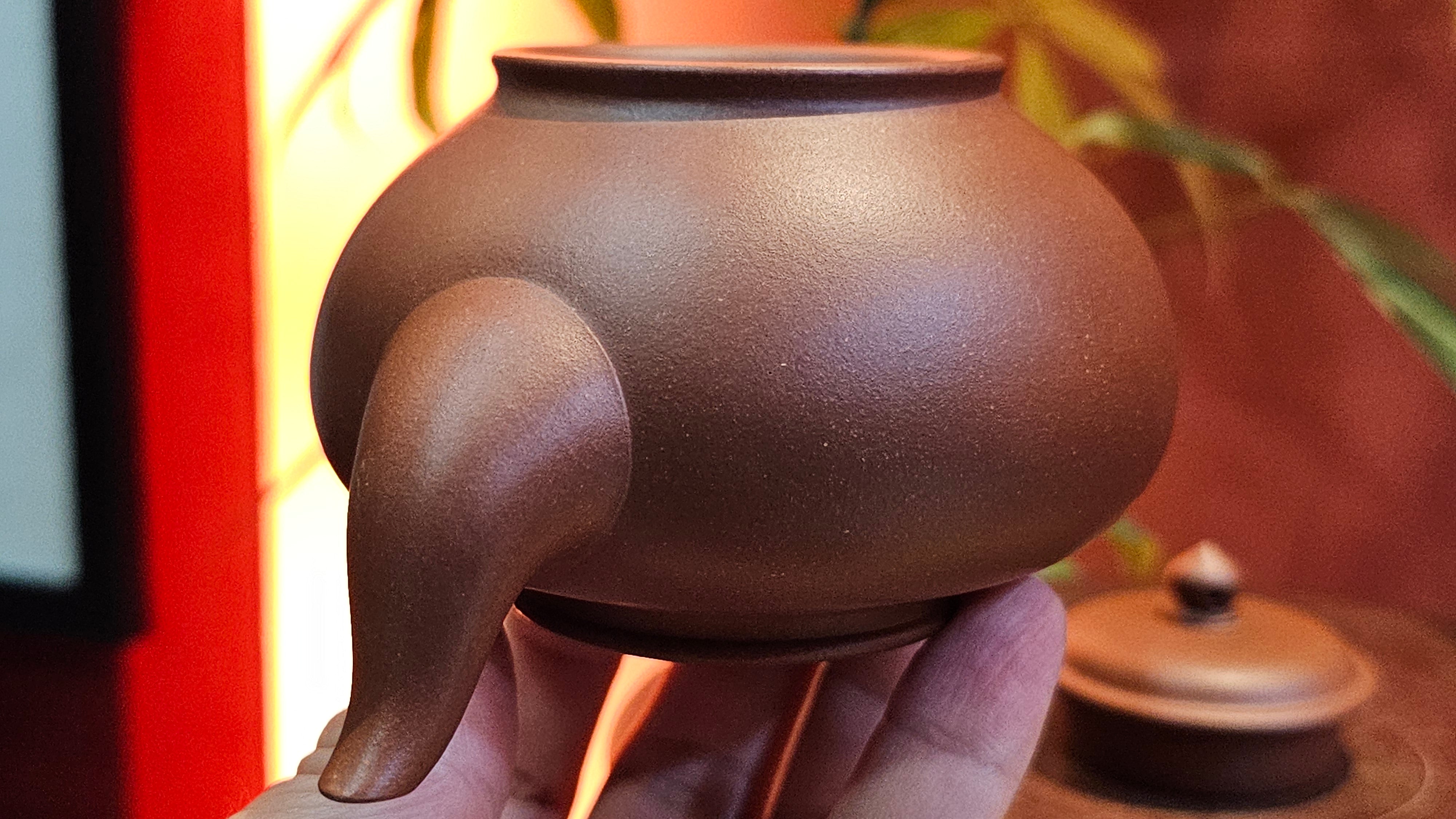 Xiao Ying 笑樱, 223.5ml, Di Cao Qing Zi Ni 底槽青紫泥, by our Collaborative Craftsman Wang Li Qin 王丽勤。