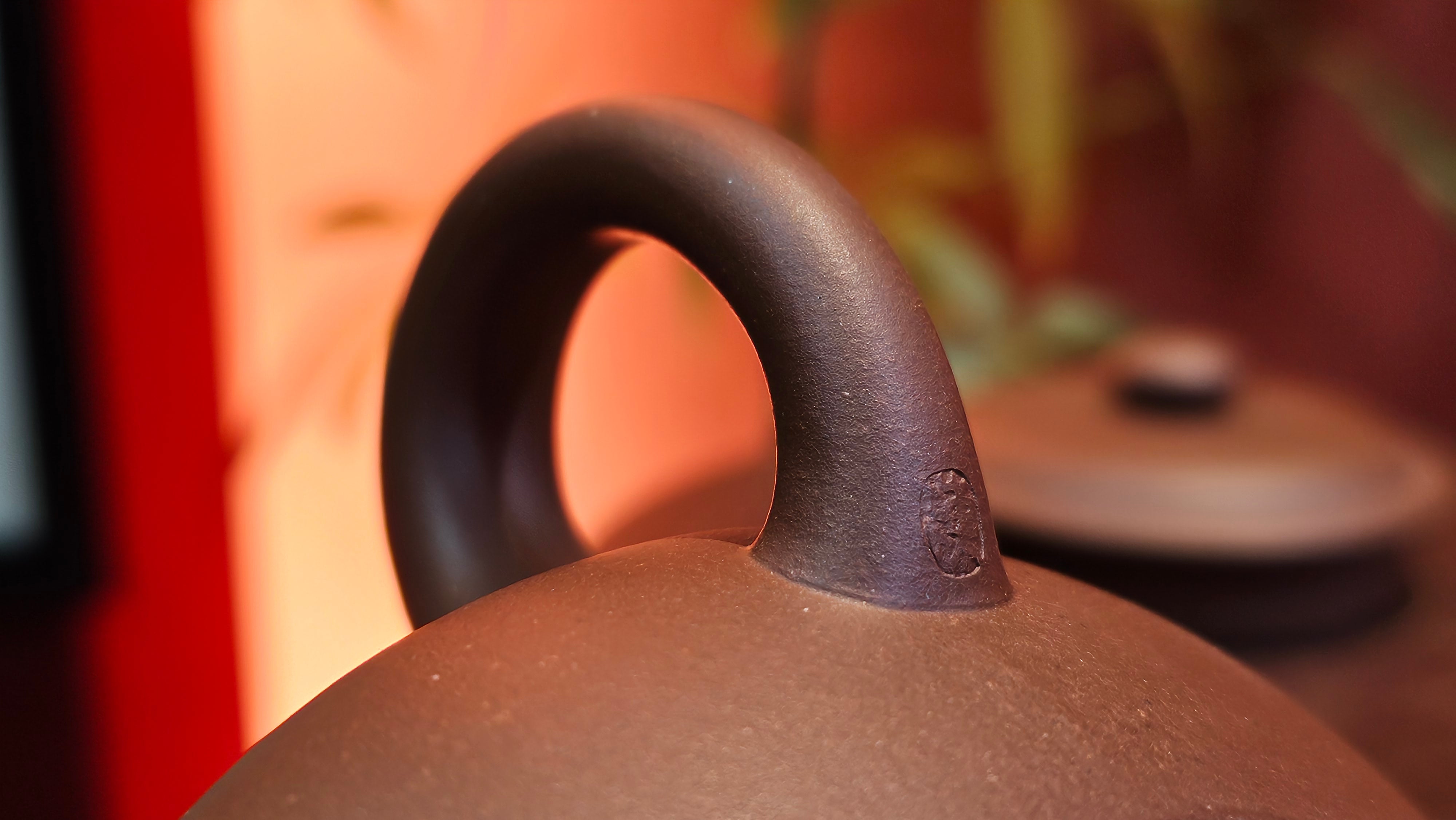 Bian Fu 扁腹, 268.6ml, Di Cao Qing Zi Ni 底槽青紫泥, by our Collaborative Craftsman Chen Fa Chu 陈法初。