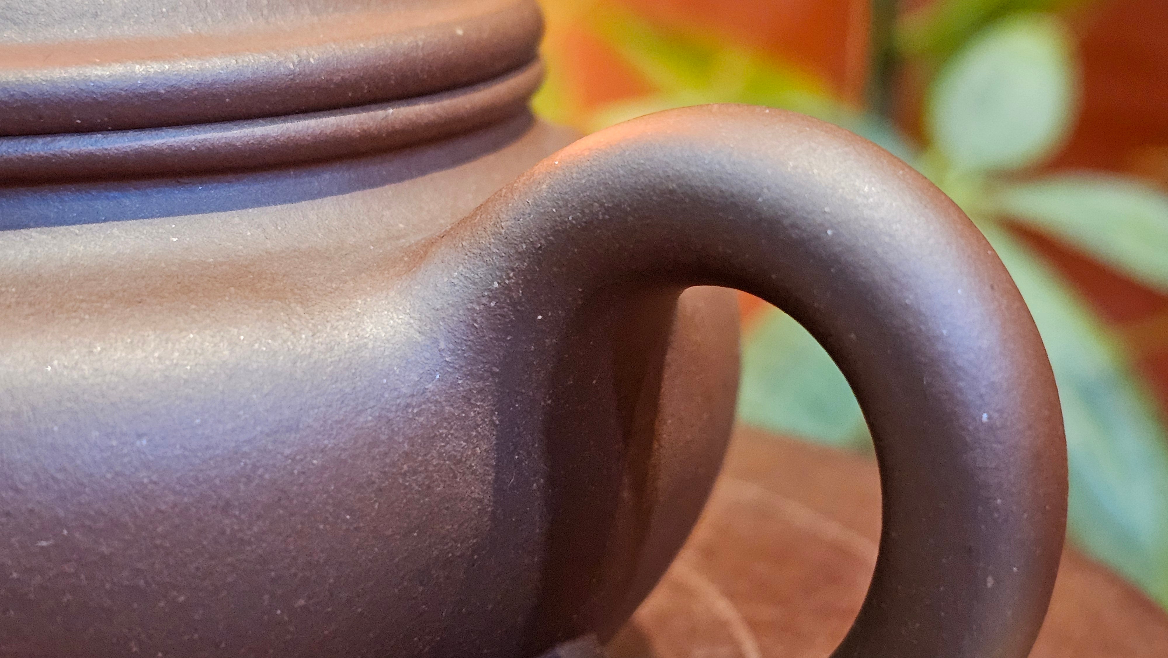 Bian Fu 扁腹, 268.6ml, Di Cao Qing Zi Ni 底槽青紫泥, by our Collaborative Craftsman Chen Fa Chu 陈法初。