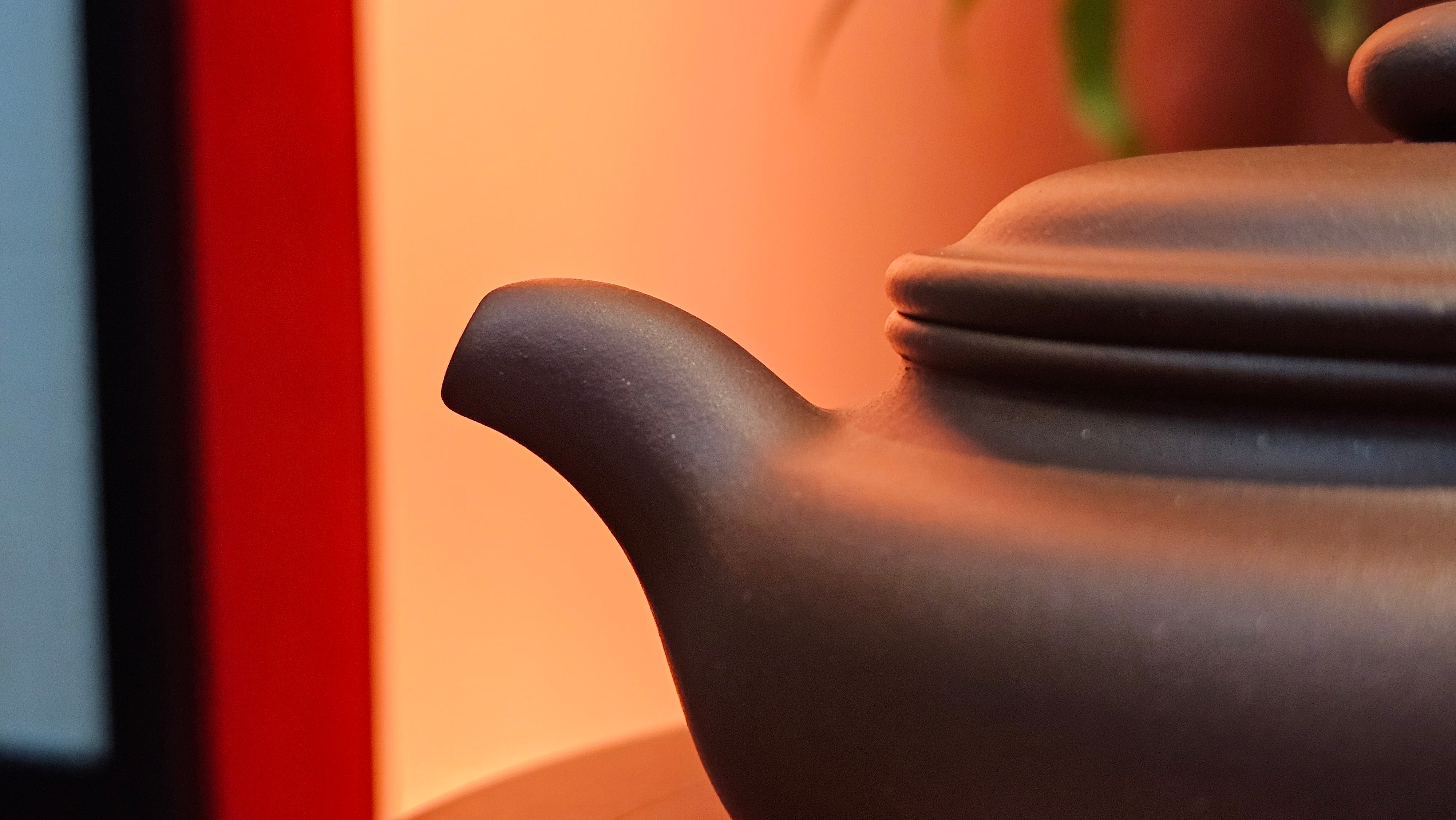 Bian Fu 扁腹, 268.6ml, Di Cao Qing Zi Ni 底槽青紫泥, by our Collaborative Craftsman Chen Fa Chu 陈法初。