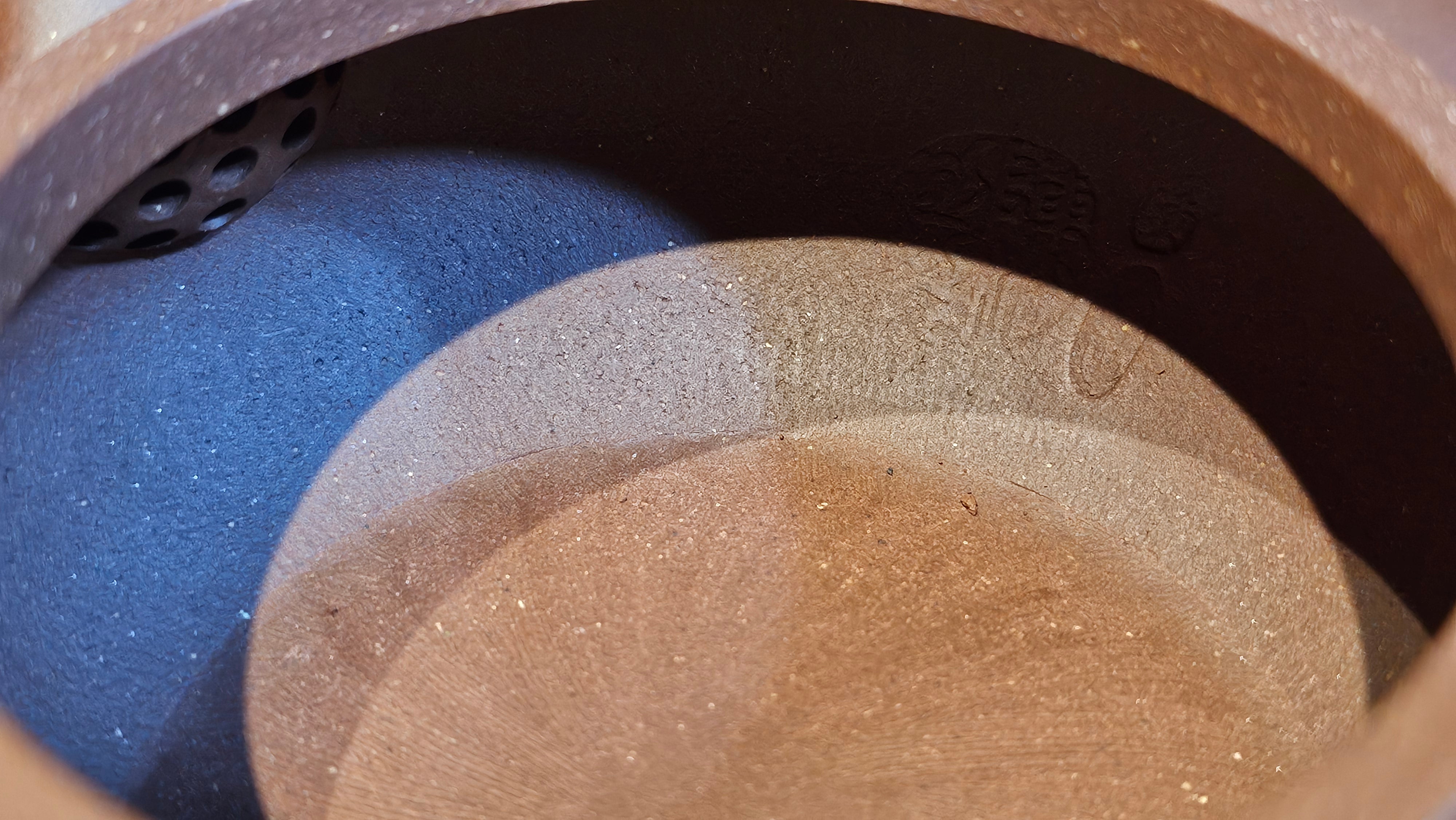 Bian Fu 扁腹, 268.6ml, Di Cao Qing Zi Ni 底槽青紫泥, by our Collaborative Craftsman Chen Fa Chu 陈法初。