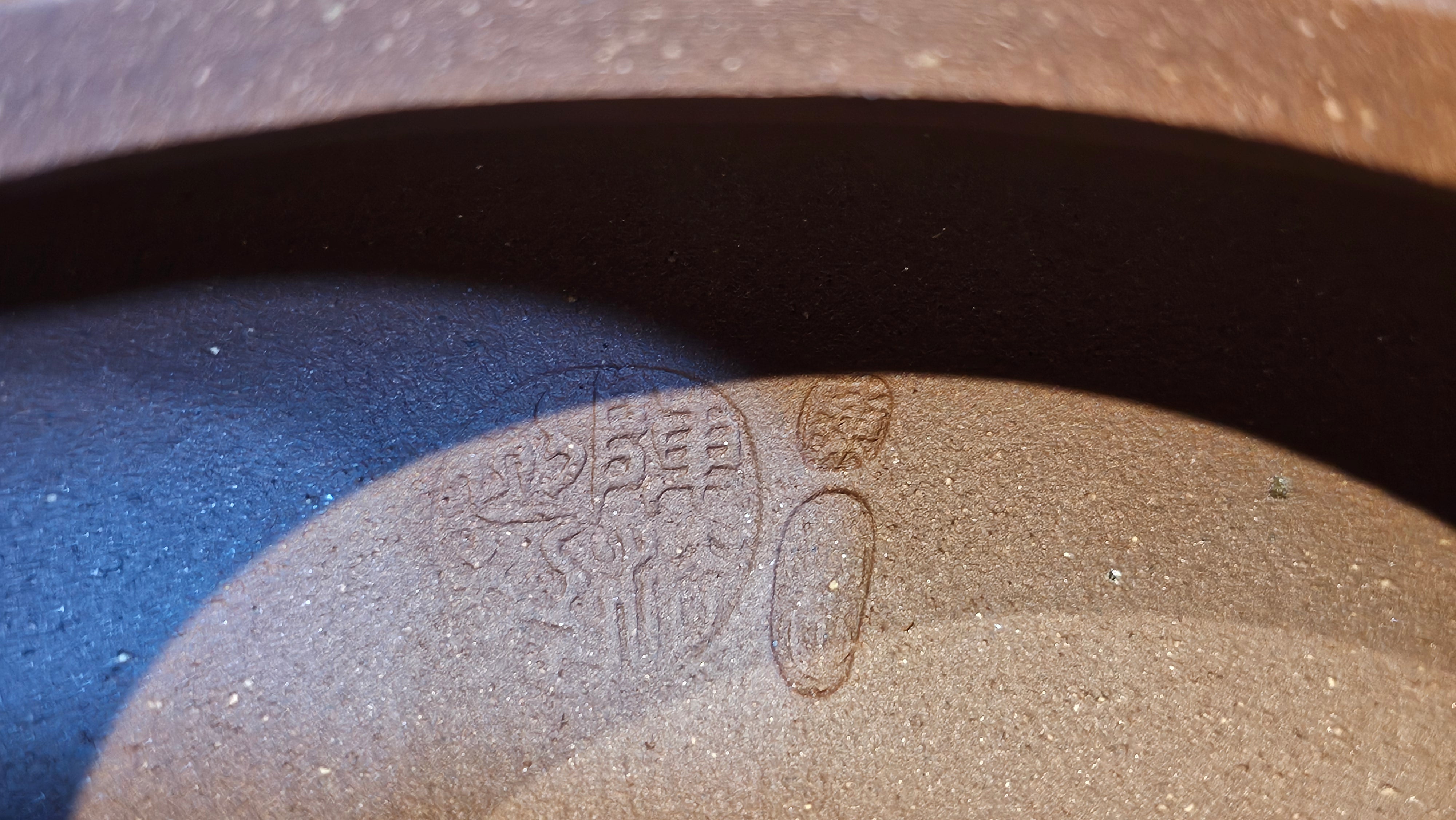 Bian Fu 扁腹, 268.6ml, Di Cao Qing Zi Ni 底槽青紫泥, by our Collaborative Craftsman Chen Fa Chu 陈法初。