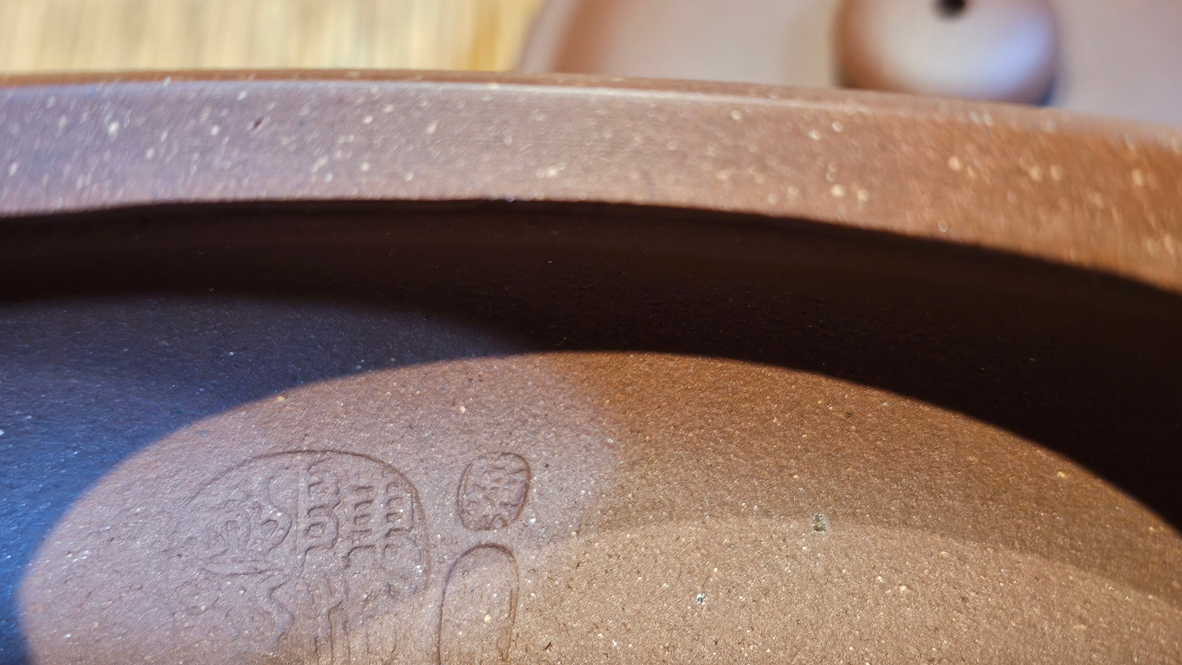 Bian Fu 扁腹, 268.6ml, Di Cao Qing Zi Ni 底槽青紫泥, by our Collaborative Craftsman Chen Fa Chu 陈法初。