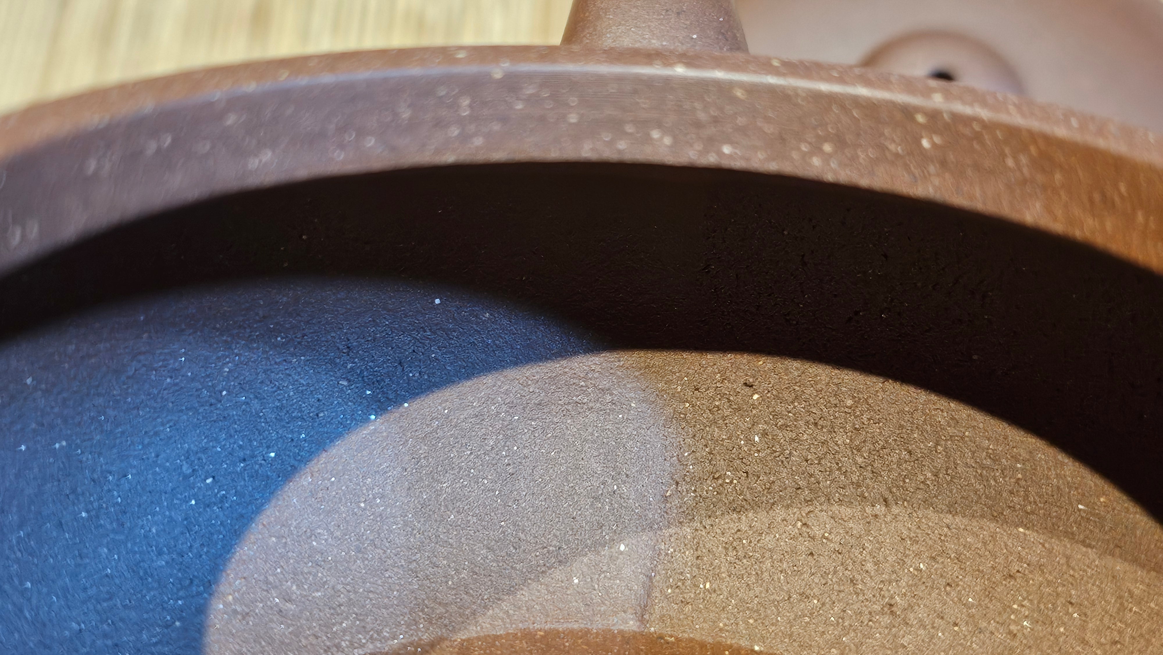 Bian Fu 扁腹, 268.6ml, Di Cao Qing Zi Ni 底槽青紫泥, by our Collaborative Craftsman Chen Fa Chu 陈法初。