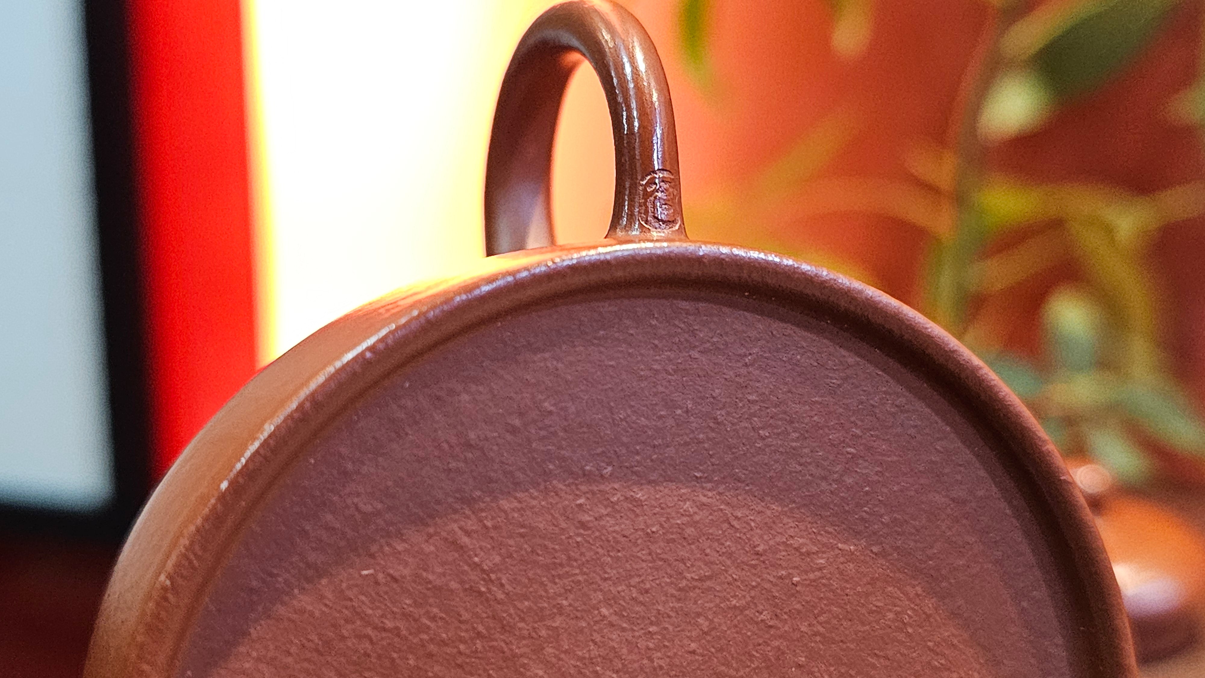 Yi Gong Hu 逸公壶, 139.6ml, Xiao Mei Yao Zhu Ni 小煤窑朱泥,  by our Collaborative Craftsman Shi Yun 石芸 ~ Congratulations to Mr D.K., 1536hrs 11th Apr, Boston, MA.