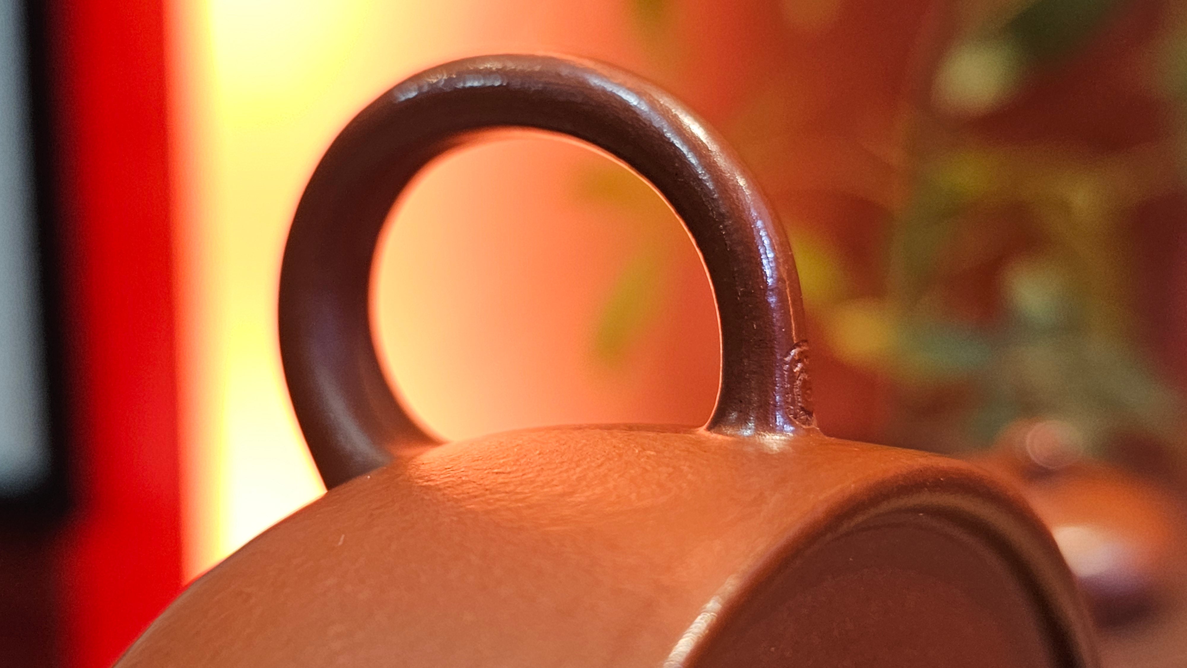 Yi Gong Hu 逸公壶, 139.6ml, Xiao Mei Yao Zhu Ni 小煤窑朱泥,  by our Collaborative Craftsman Shi Yun 石芸 ~ Congratulations to Mr D.K., 1536hrs 11th Apr, Boston, MA.