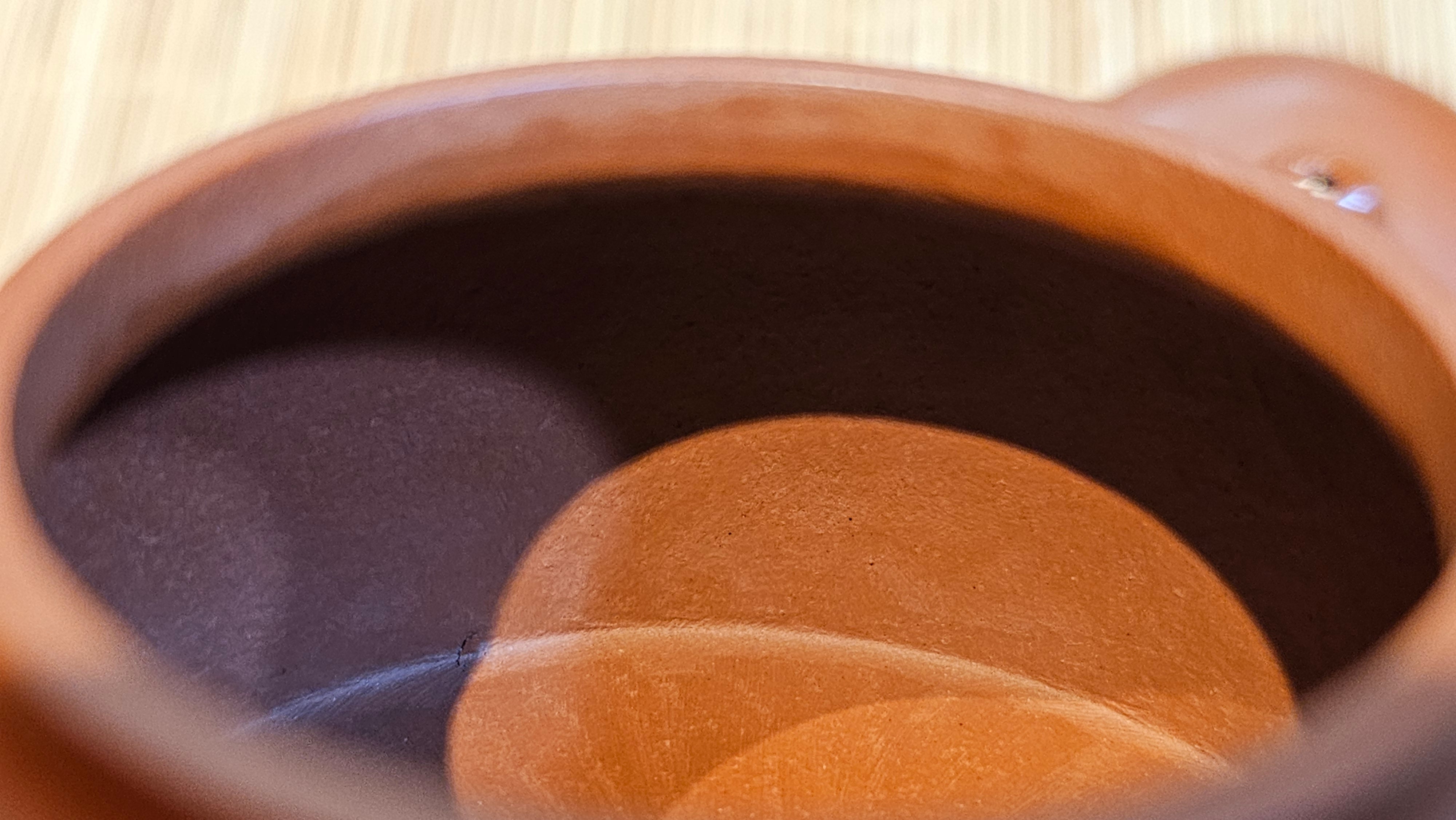 Yi Gong Hu 逸公壶, 139.6ml, Xiao Mei Yao Zhu Ni 小煤窑朱泥,  by our Collaborative Craftsman Shi Yun 石芸 ~ Congratulations to Mr D.K., 1536hrs 11th Apr, Boston, MA.