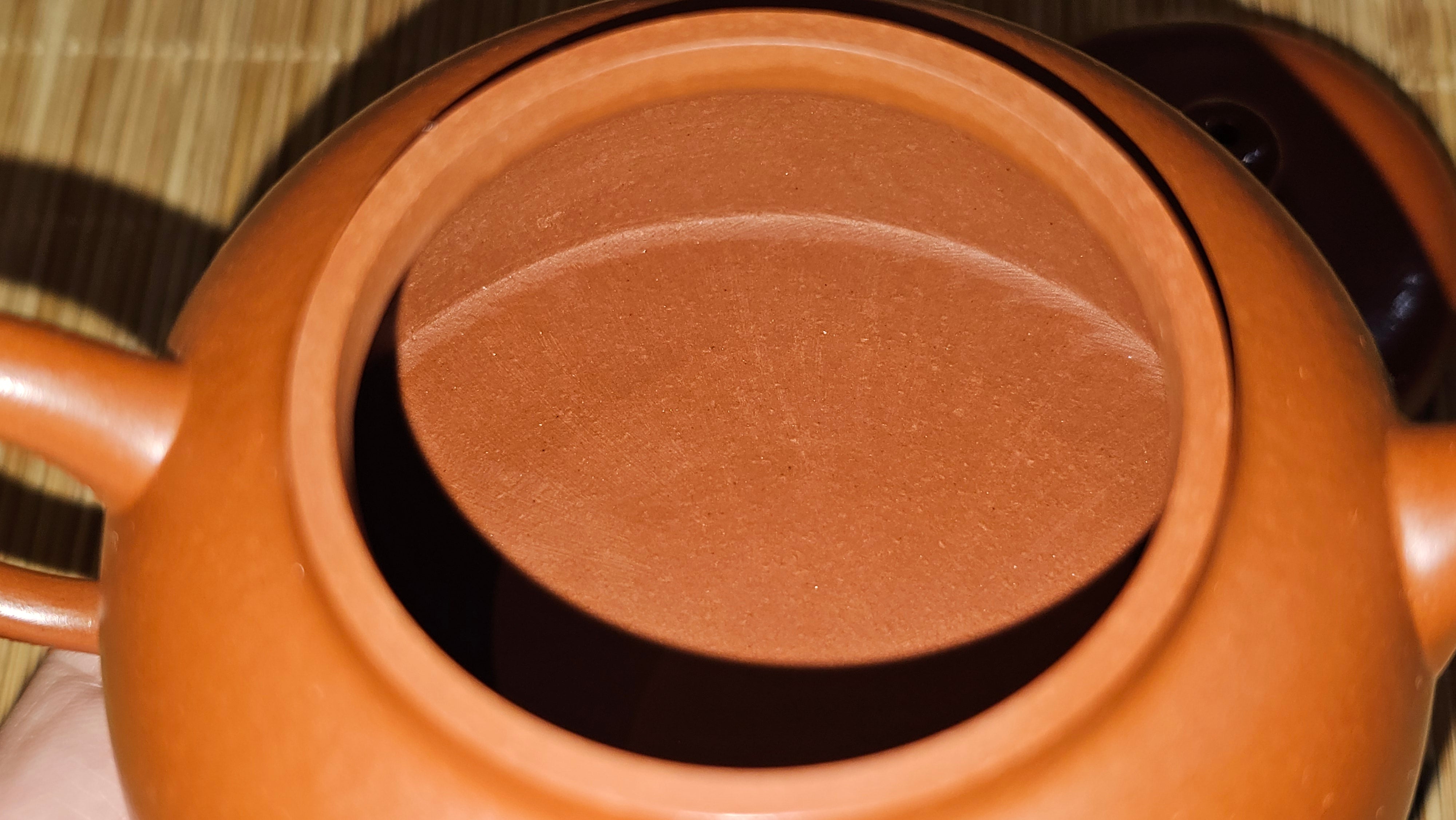 Yi Gong Hu 逸公壶, 139.6ml, Xiao Mei Yao Zhu Ni 小煤窑朱泥,  by our Collaborative Craftsman Shi Yun 石芸 ~ Congratulations to Mr D.K., 1536hrs 11th Apr, Boston, MA.