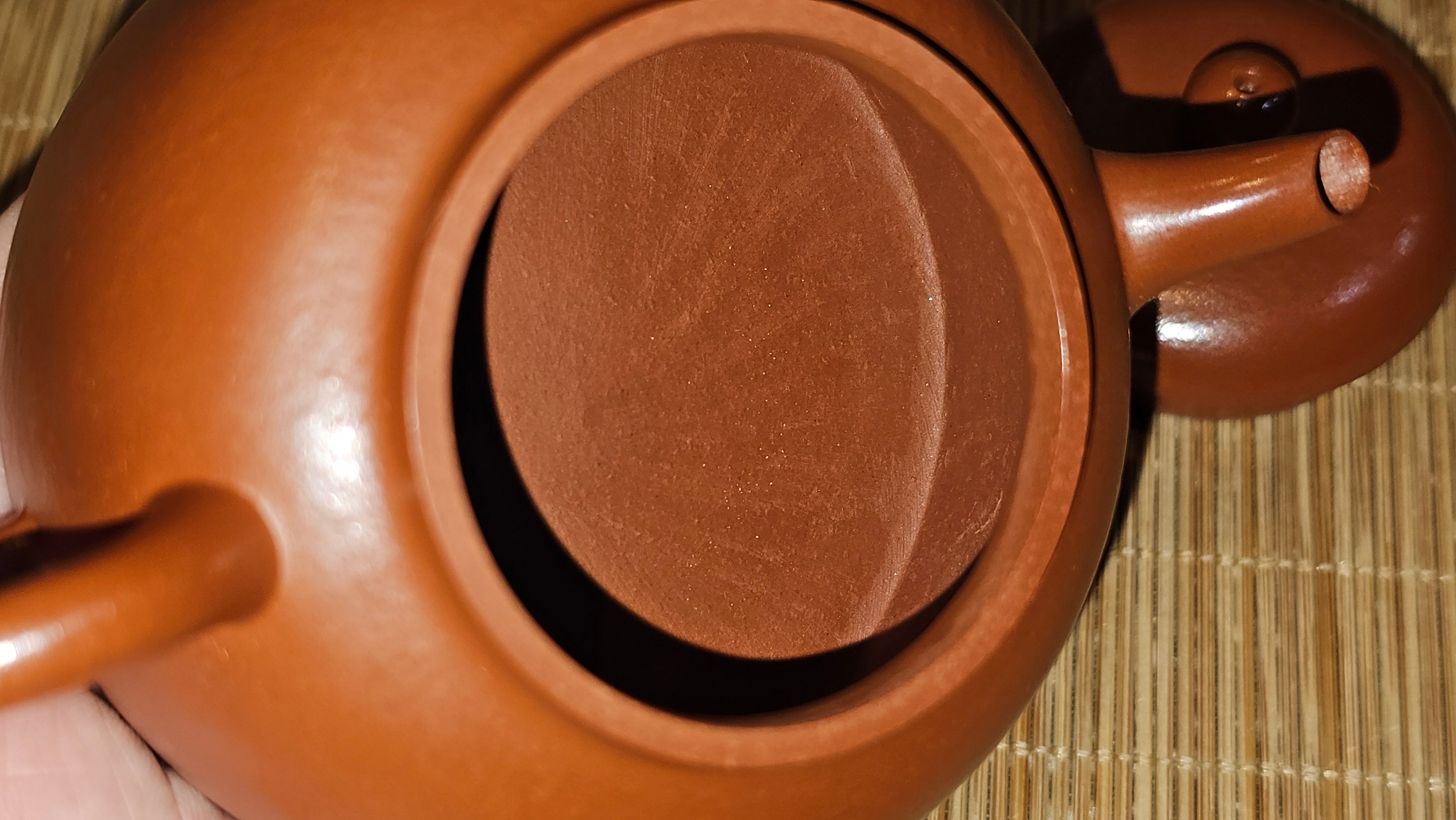 Yi Gong Hu 逸公壶, 139.6ml, Xiao Mei Yao Zhu Ni 小煤窑朱泥,  by our Collaborative Craftsman Shi Yun 石芸 ~ Congratulations to Mr D.K., 1536hrs 11th Apr, Boston, MA.