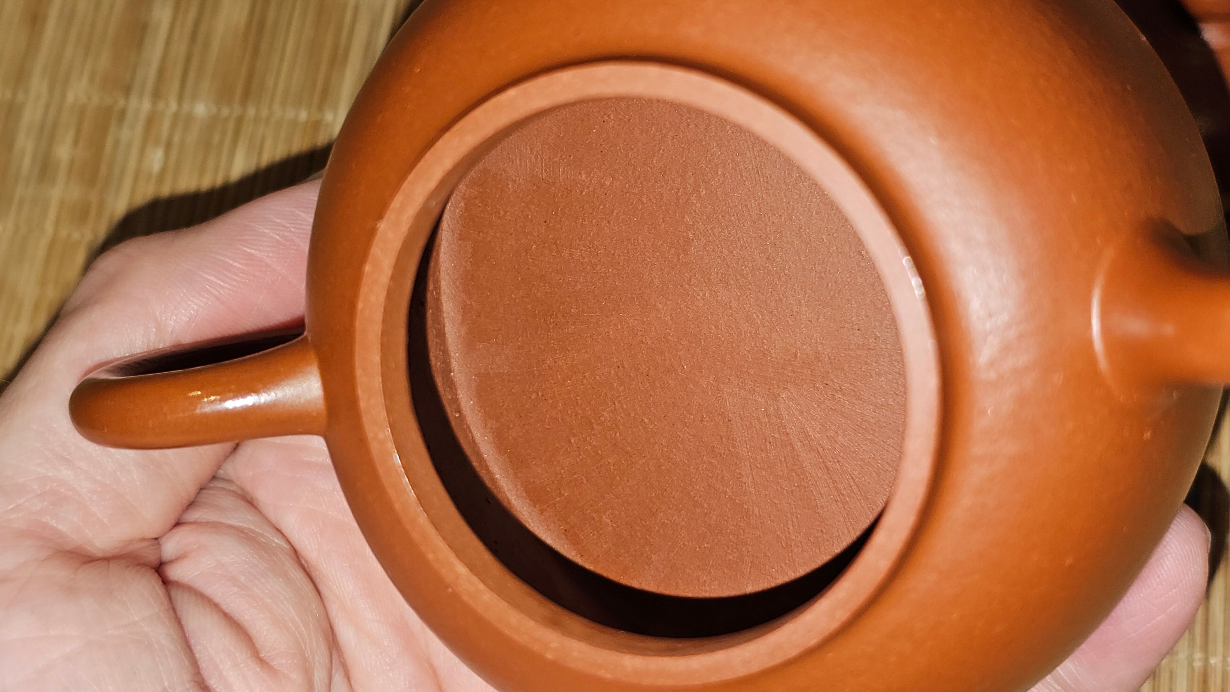 Yi Gong Hu 逸公壶, 139.6ml, Xiao Mei Yao Zhu Ni 小煤窑朱泥,  by our Collaborative Craftsman Shi Yun 石芸 ~ Congratulations to Mr D.K., 1536hrs 11th Apr, Boston, MA.