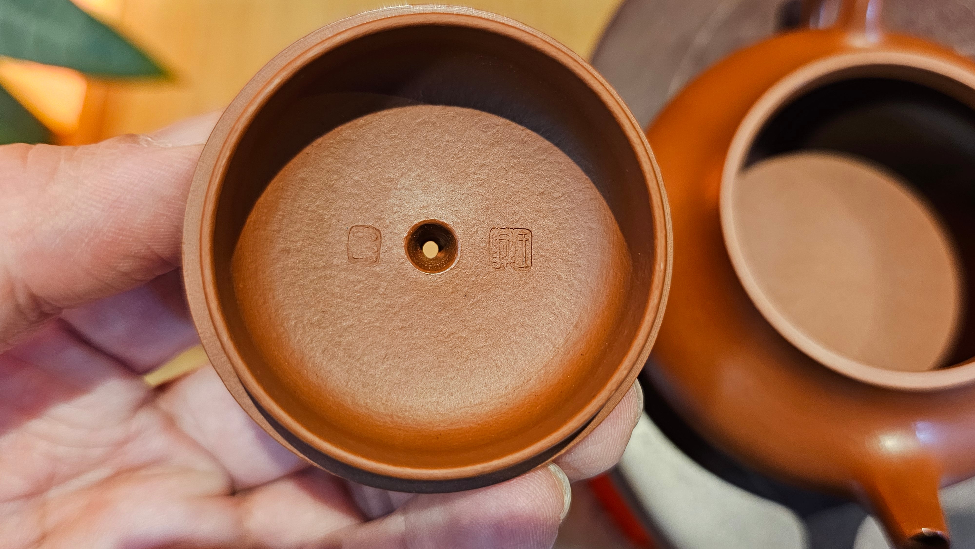 Jing Le 静乐 ~ "Quiet happiness", 99.6ml, Xiao Mei Yao Zhu Ni 小煤窑朱泥, by our Collaborative Craftsman Wang Xing 王兴 ~ Congratulations Ms C.C. 1803hrs 10th Apr, Cerritos, CA.