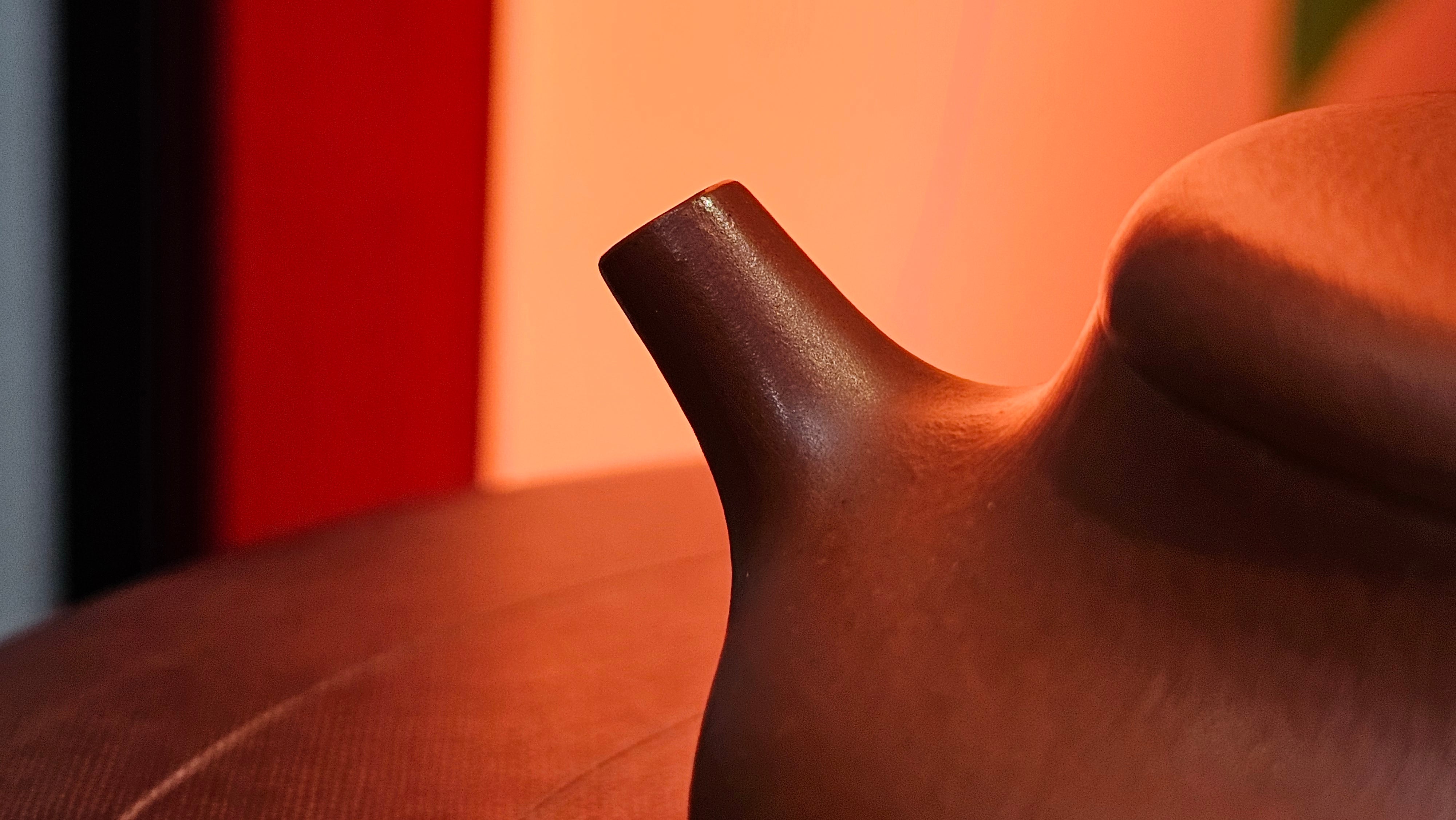 Jing Le 静乐 ~ "Quiet happiness", 99.6ml, Xiao Mei Yao Zhu Ni 小煤窑朱泥, by our Collaborative Craftsman Wang Xing 王兴 ~ Congratulations Ms C.C. 1803hrs 10th Apr, Cerritos, CA.