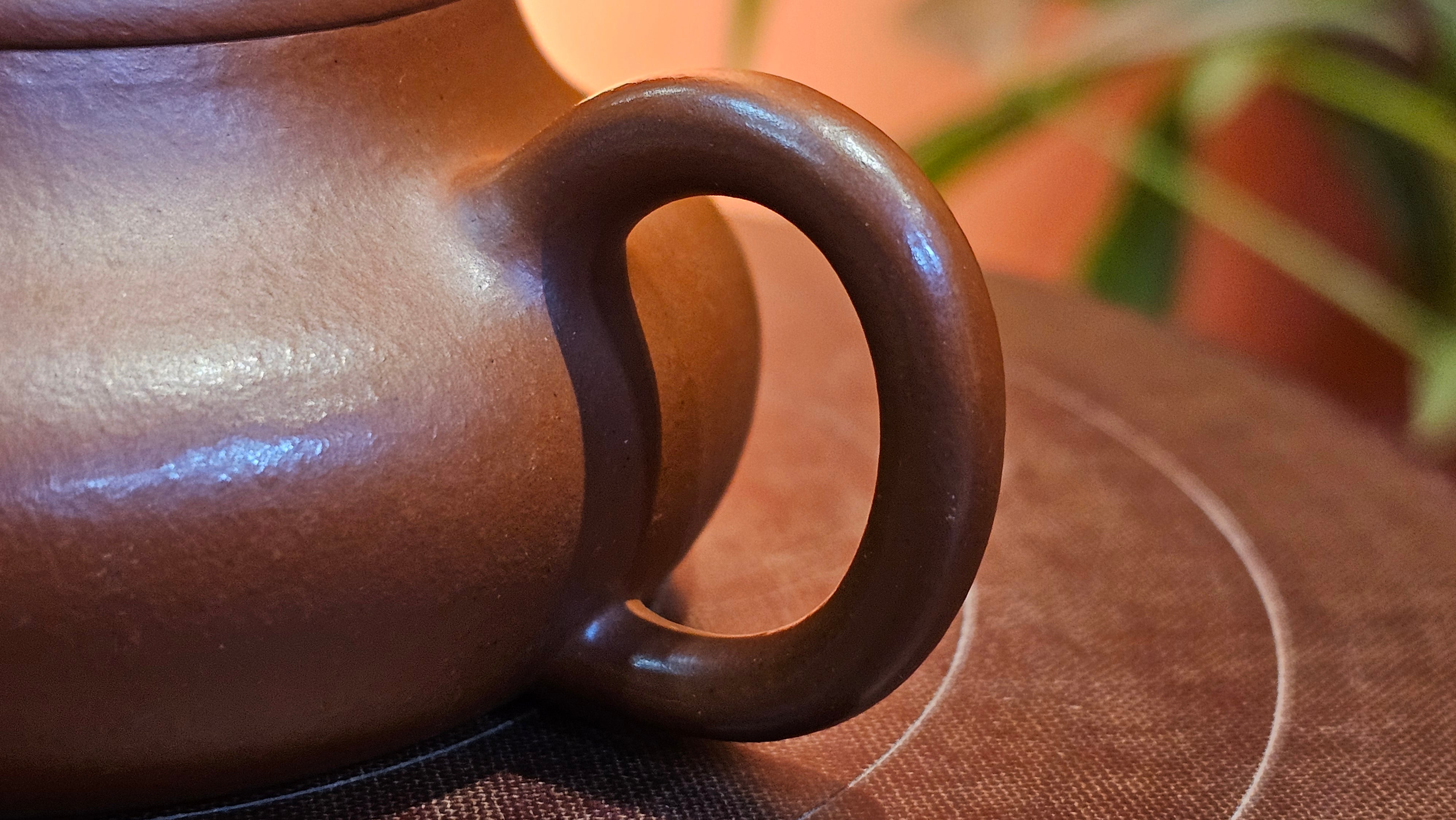 Jing Le 静乐 ~ "Quiet happiness", 99.6ml, Xiao Mei Yao Zhu Ni 小煤窑朱泥, by our Collaborative Craftsman Wang Xing 王兴 ~ Congratulations Ms C.C. 1803hrs 10th Apr, Cerritos, CA.