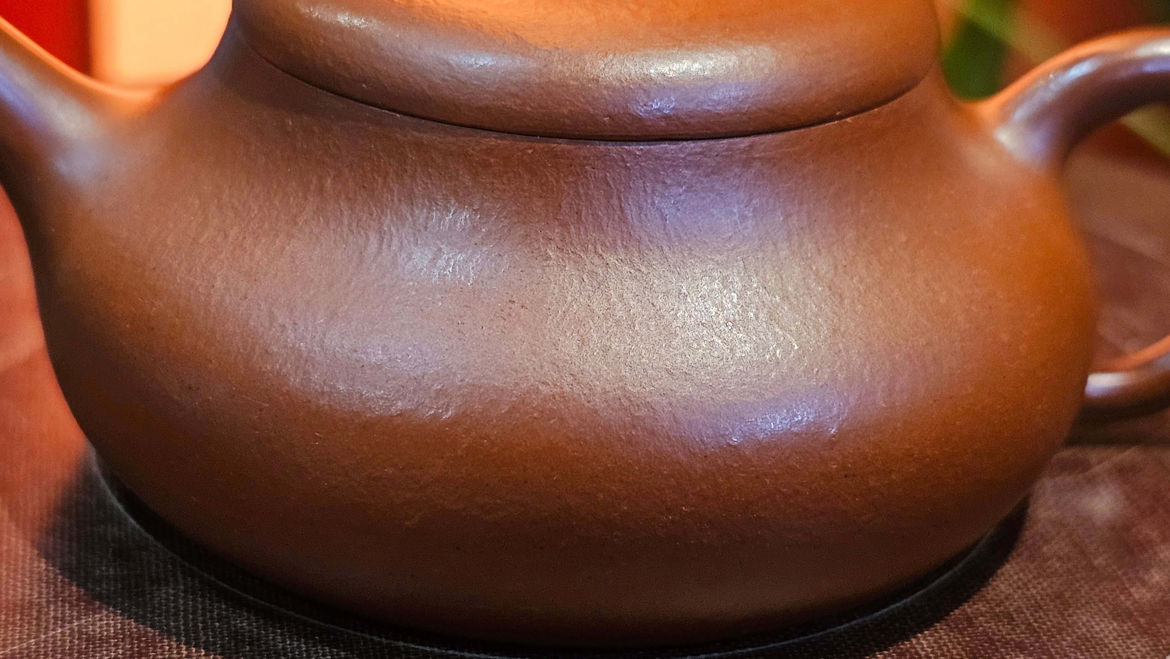 Jing Le 静乐 ~ "Quiet happiness", 99.6ml, Xiao Mei Yao Zhu Ni 小煤窑朱泥, by our Collaborative Craftsman Wang Xing 王兴 ~ Congratulations Ms C.C. 1803hrs 10th Apr, Cerritos, CA.