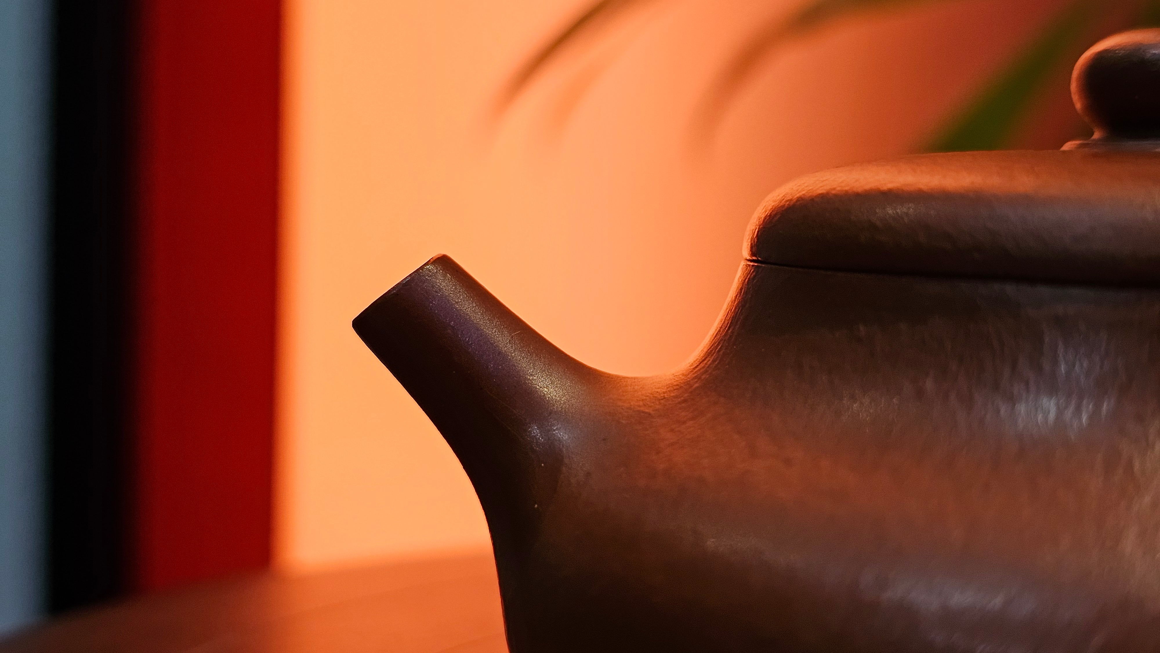 Jing Le 静乐 ~ "Quiet happiness", 99.6ml, Xiao Mei Yao Zhu Ni 小煤窑朱泥, by our Collaborative Craftsman Wang Xing 王兴 ~ Congratulations Ms C.C. 1803hrs 10th Apr, Cerritos, CA.