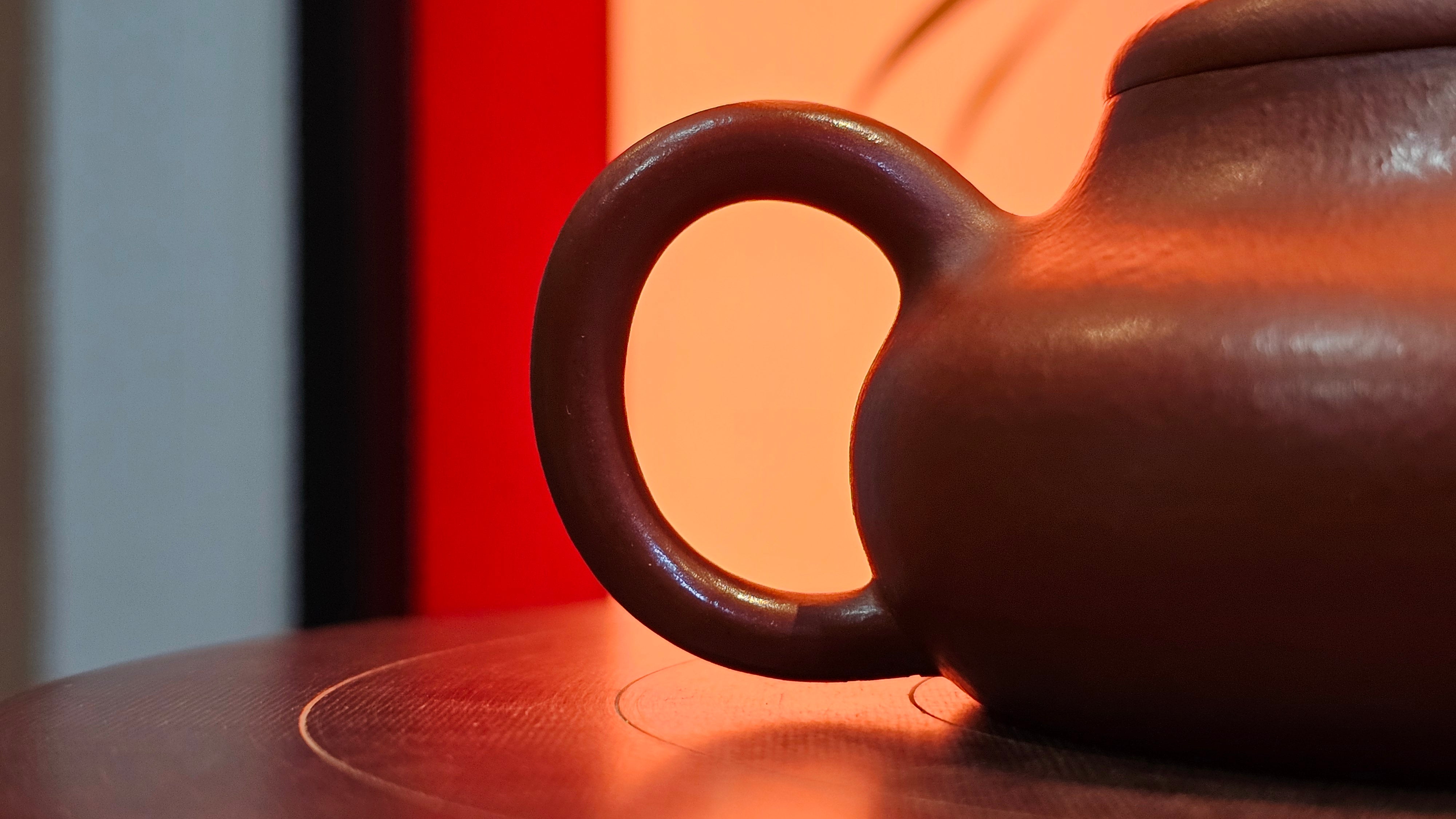 Jing Le 静乐 ~ "Quiet happiness", 99.6ml, Xiao Mei Yao Zhu Ni 小煤窑朱泥, by our Collaborative Craftsman Wang Xing 王兴 ~ Congratulations Ms C.C. 1803hrs 10th Apr, Cerritos, CA.