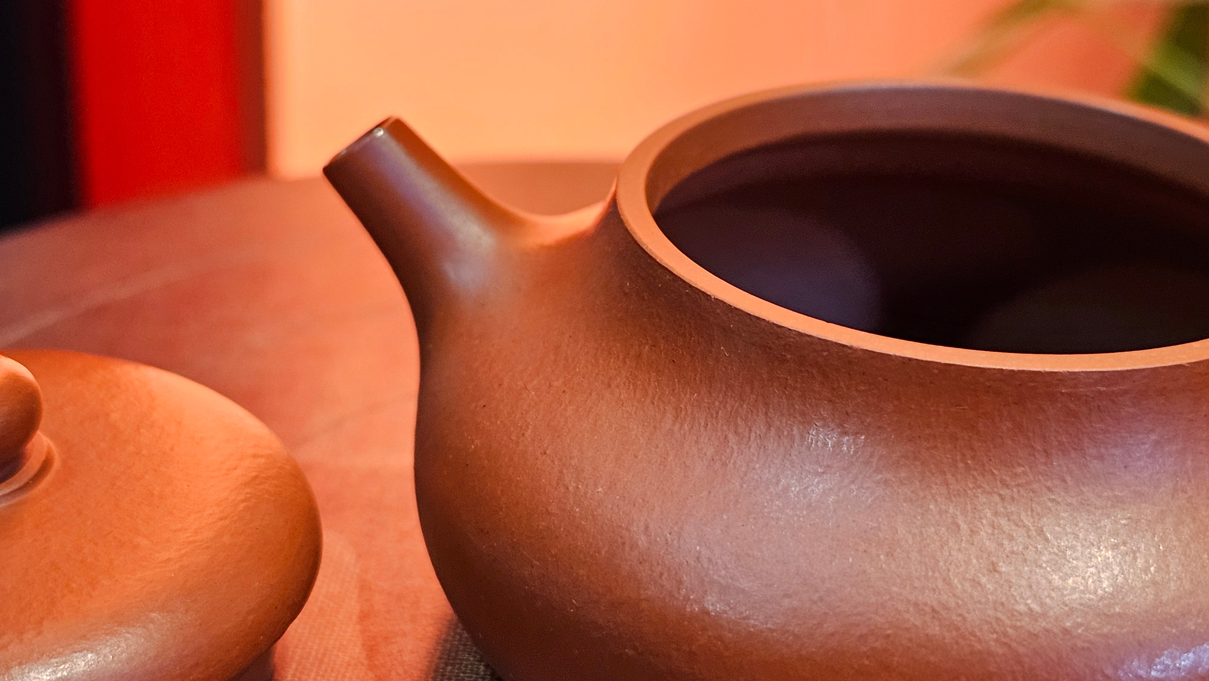 Jing Le 静乐 ~ "Quiet happiness", 99.6ml, Xiao Mei Yao Zhu Ni 小煤窑朱泥, by our Collaborative Craftsman Wang Xing 王兴 ~ Congratulations Ms C.C. 1803hrs 10th Apr, Cerritos, CA.