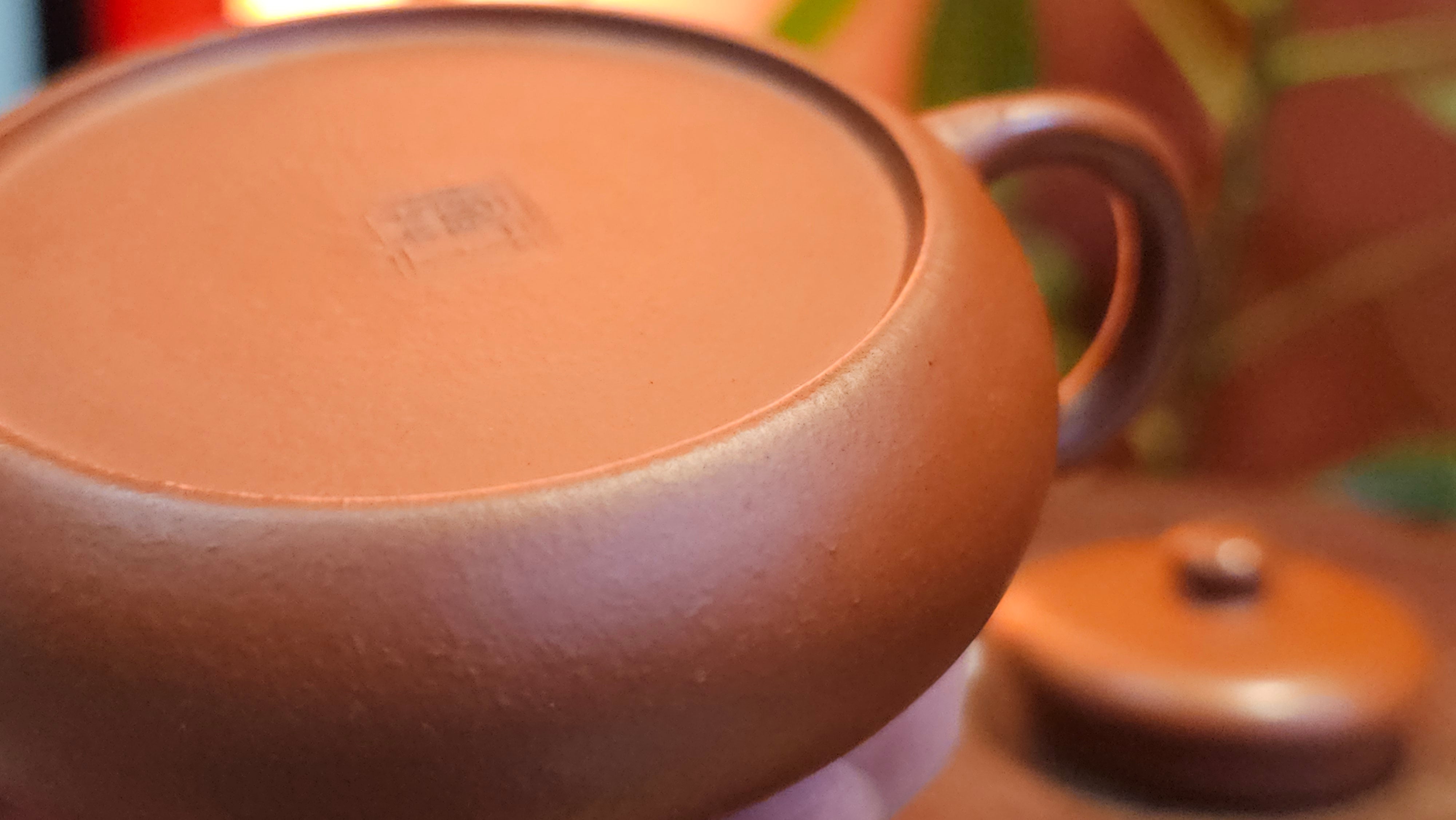 Jing Le 静乐 ~ "Quiet happiness", 99.6ml, Xiao Mei Yao Zhu Ni 小煤窑朱泥, by our Collaborative Craftsman Wang Xing 王兴 ~ Congratulations Ms C.C. 1803hrs 10th Apr, Cerritos, CA.