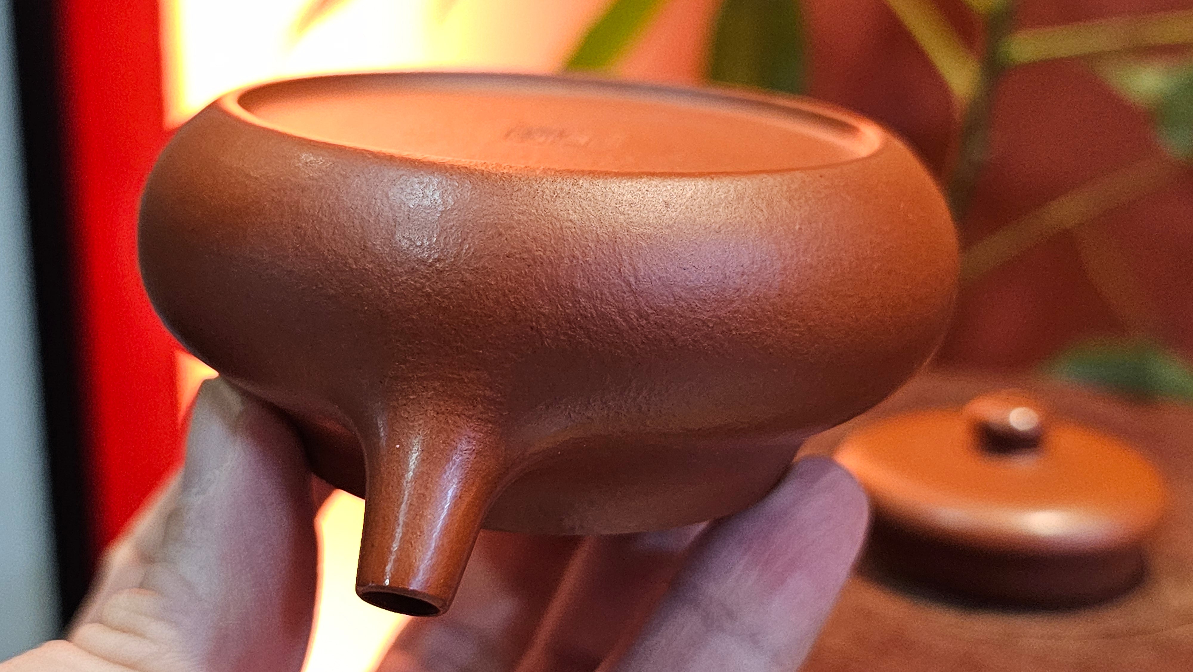 Jing Le 静乐 ~ "Quiet happiness", 99.6ml, Xiao Mei Yao Zhu Ni 小煤窑朱泥, by our Collaborative Craftsman Wang Xing 王兴 ~ Congratulations Ms C.C. 1803hrs 10th Apr, Cerritos, CA.