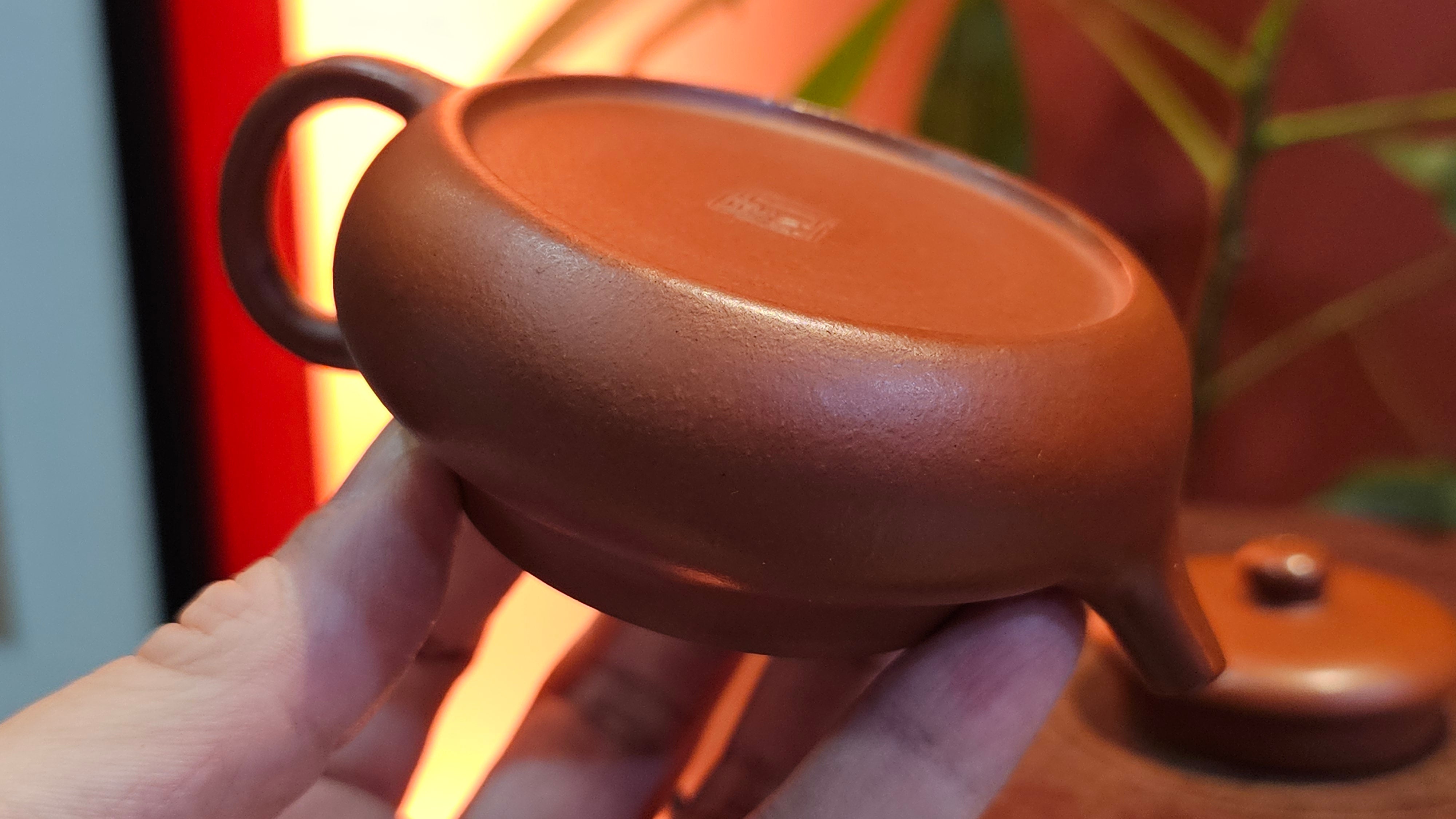 Jing Le 静乐 ~ "Quiet happiness", 99.6ml, Xiao Mei Yao Zhu Ni 小煤窑朱泥, by our Collaborative Craftsman Wang Xing 王兴 ~ Congratulations Ms C.C. 1803hrs 10th Apr, Cerritos, CA.