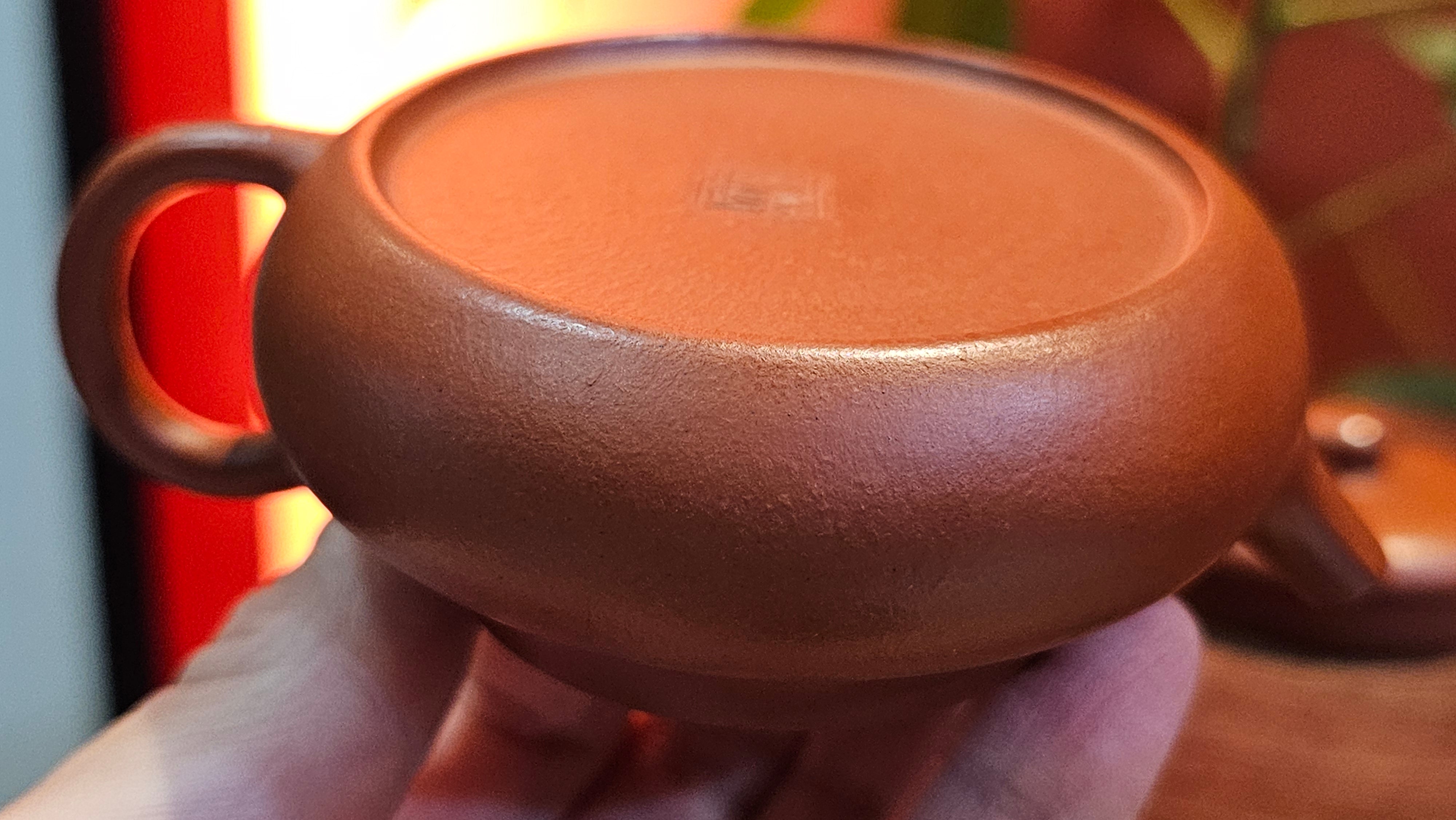 Jing Le 静乐 ~ "Quiet happiness", 99.6ml, Xiao Mei Yao Zhu Ni 小煤窑朱泥, by our Collaborative Craftsman Wang Xing 王兴 ~ Congratulations Ms C.C. 1803hrs 10th Apr, Cerritos, CA.