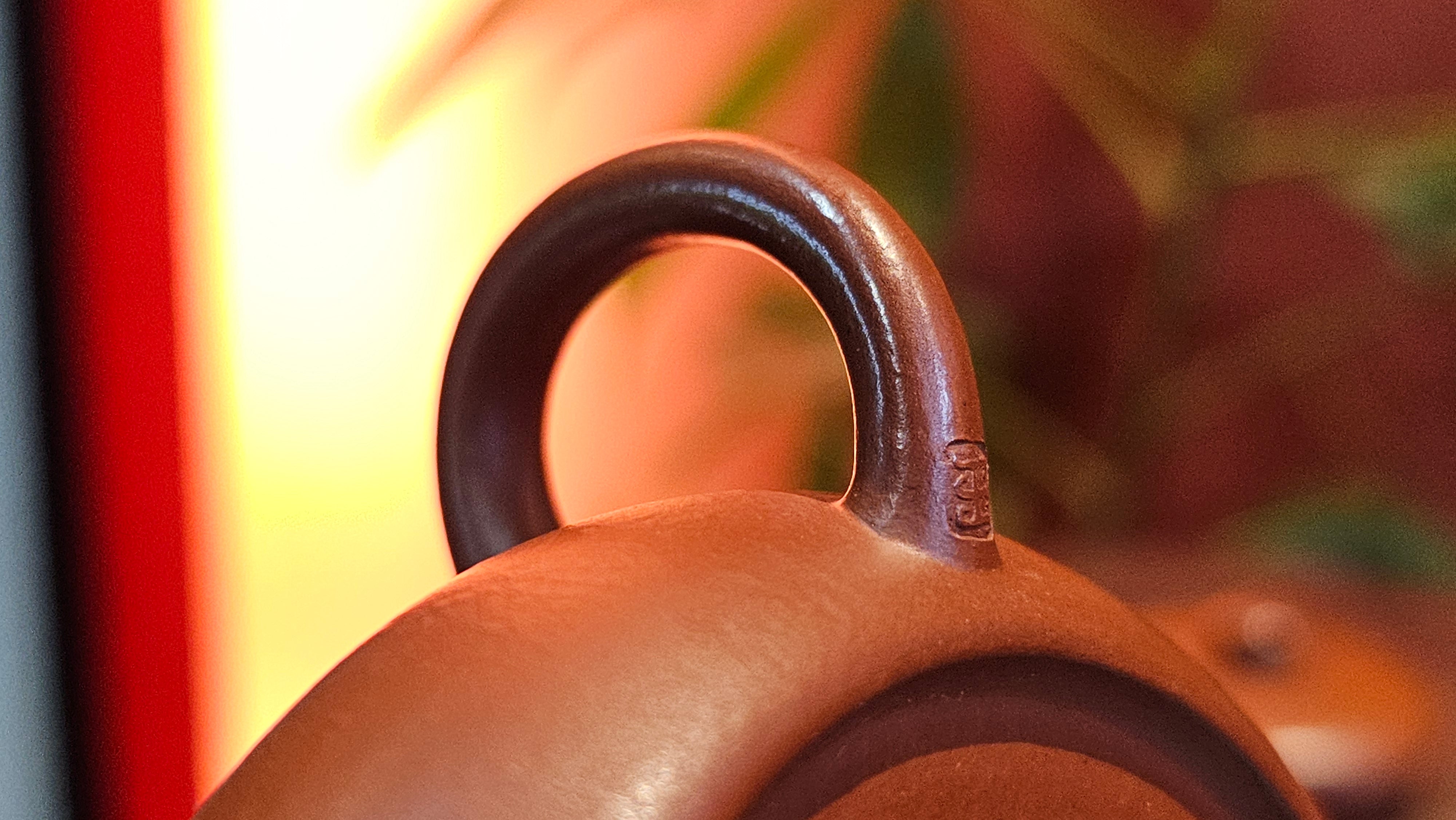 Jing Le 静乐 ~ "Quiet happiness", 99.6ml, Xiao Mei Yao Zhu Ni 小煤窑朱泥, by our Collaborative Craftsman Wang Xing 王兴 ~ Congratulations Ms C.C. 1803hrs 10th Apr, Cerritos, CA.