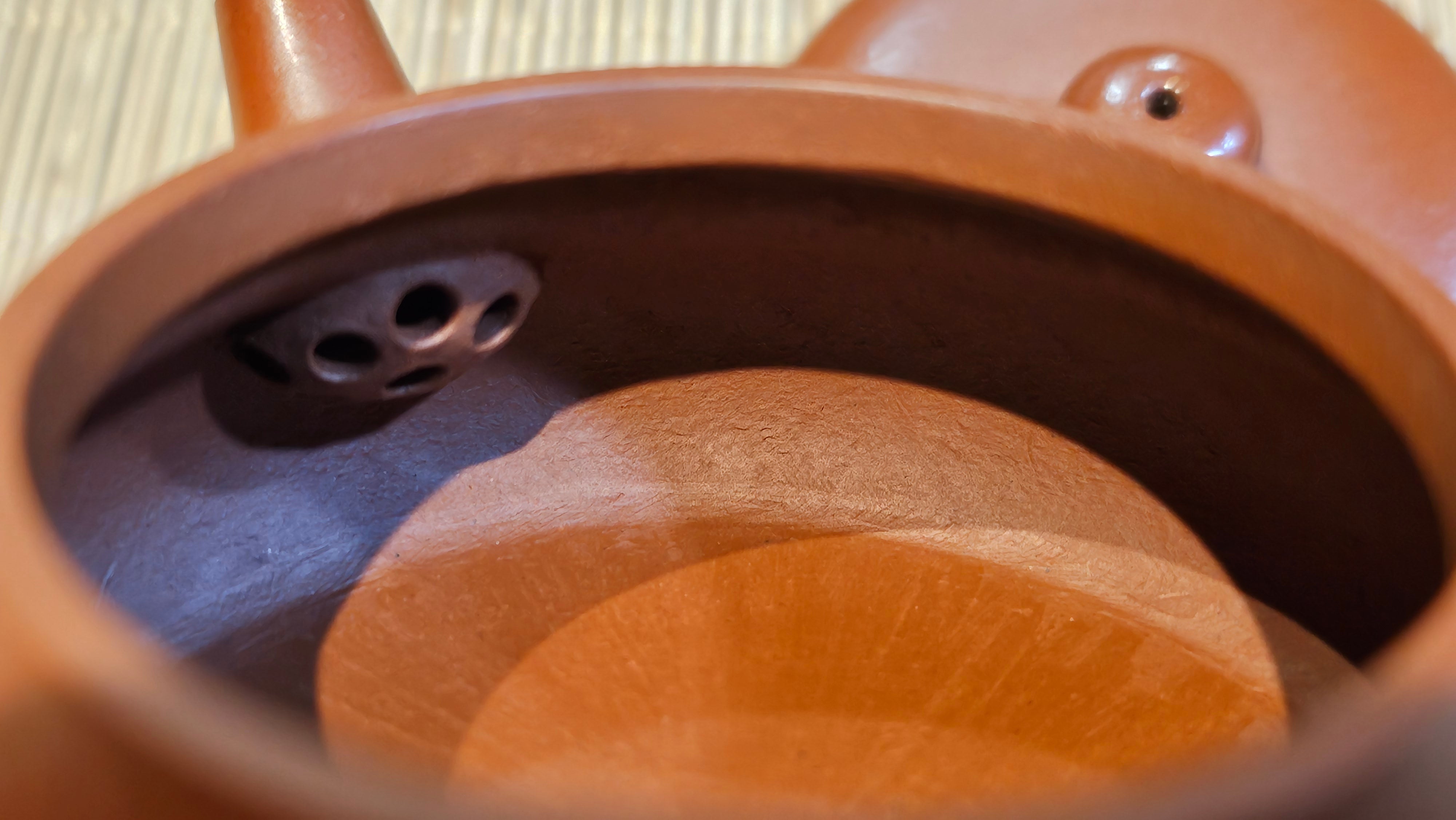 Jing Le 静乐 ~ "Quiet happiness", 99.6ml, Xiao Mei Yao Zhu Ni 小煤窑朱泥, by our Collaborative Craftsman Wang Xing 王兴 ~ Congratulations Ms C.C. 1803hrs 10th Apr, Cerritos, CA.