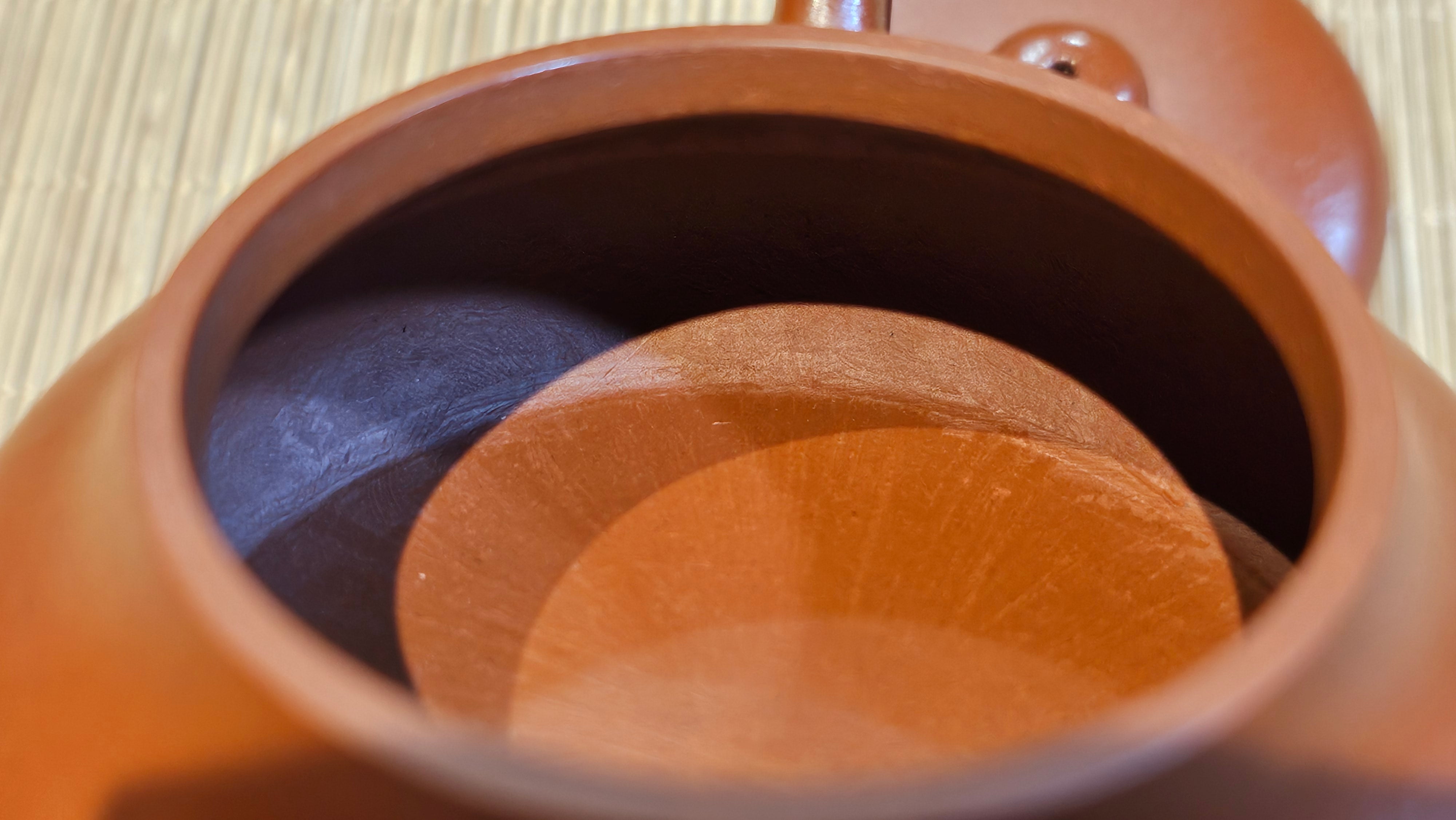 Jing Le 静乐 ~ "Quiet happiness", 99.6ml, Xiao Mei Yao Zhu Ni 小煤窑朱泥, by our Collaborative Craftsman Wang Xing 王兴 ~ Congratulations Ms C.C. 1803hrs 10th Apr, Cerritos, CA.