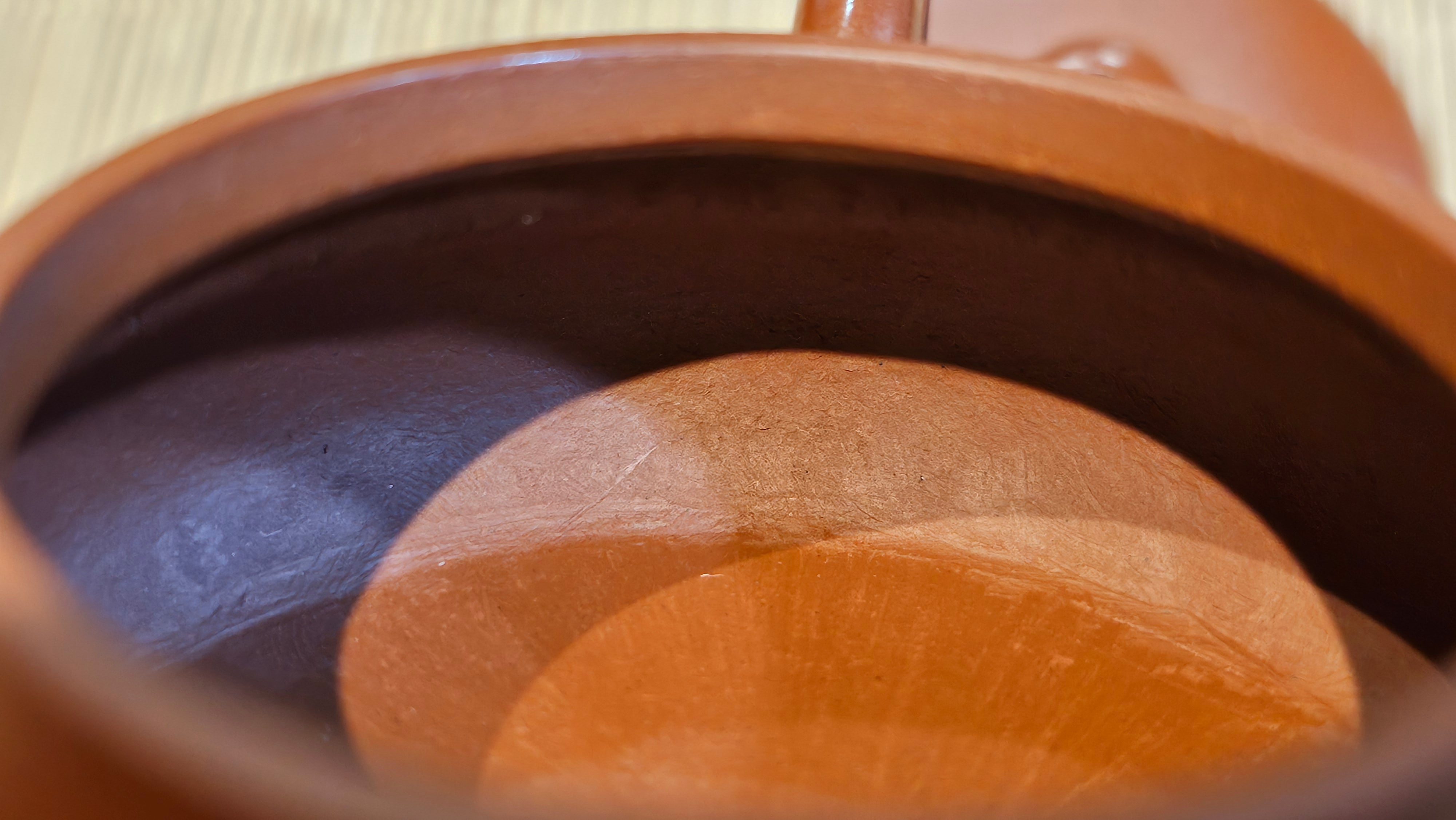 Jing Le 静乐 ~ "Quiet happiness", 99.6ml, Xiao Mei Yao Zhu Ni 小煤窑朱泥, by our Collaborative Craftsman Wang Xing 王兴 ~ Congratulations Ms C.C. 1803hrs 10th Apr, Cerritos, CA.