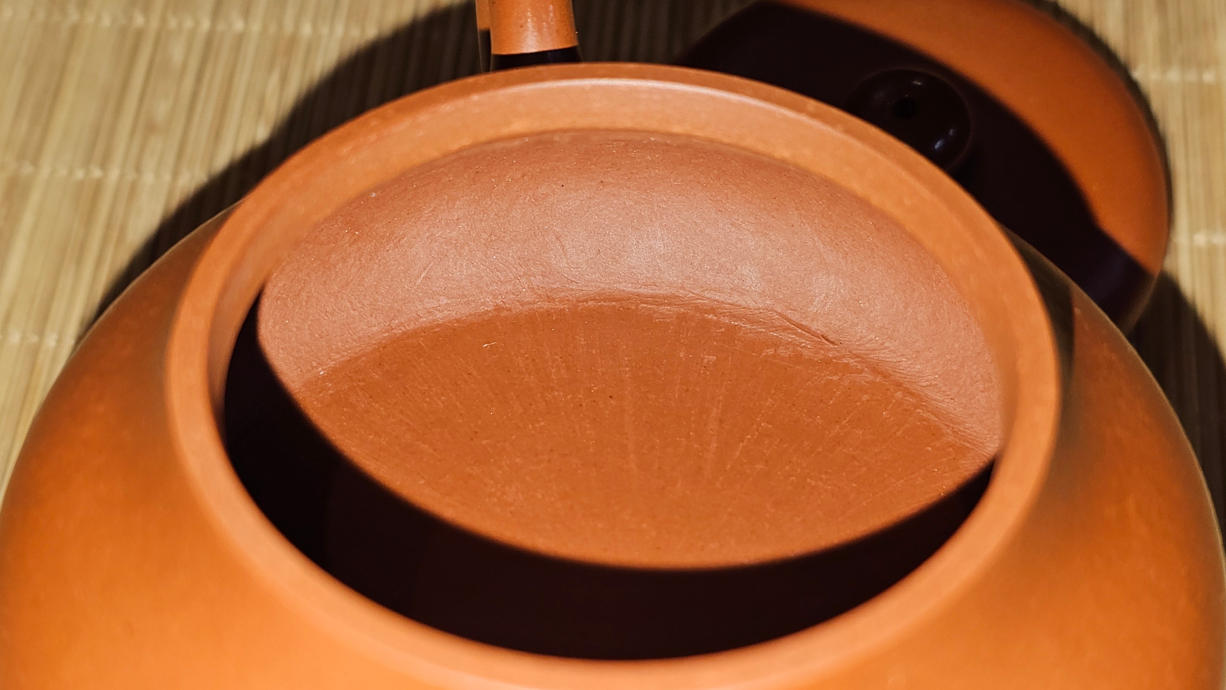 Jing Le 静乐 ~ "Quiet happiness", 99.6ml, Xiao Mei Yao Zhu Ni 小煤窑朱泥, by our Collaborative Craftsman Wang Xing 王兴 ~ Congratulations Ms C.C. 1803hrs 10th Apr, Cerritos, CA.