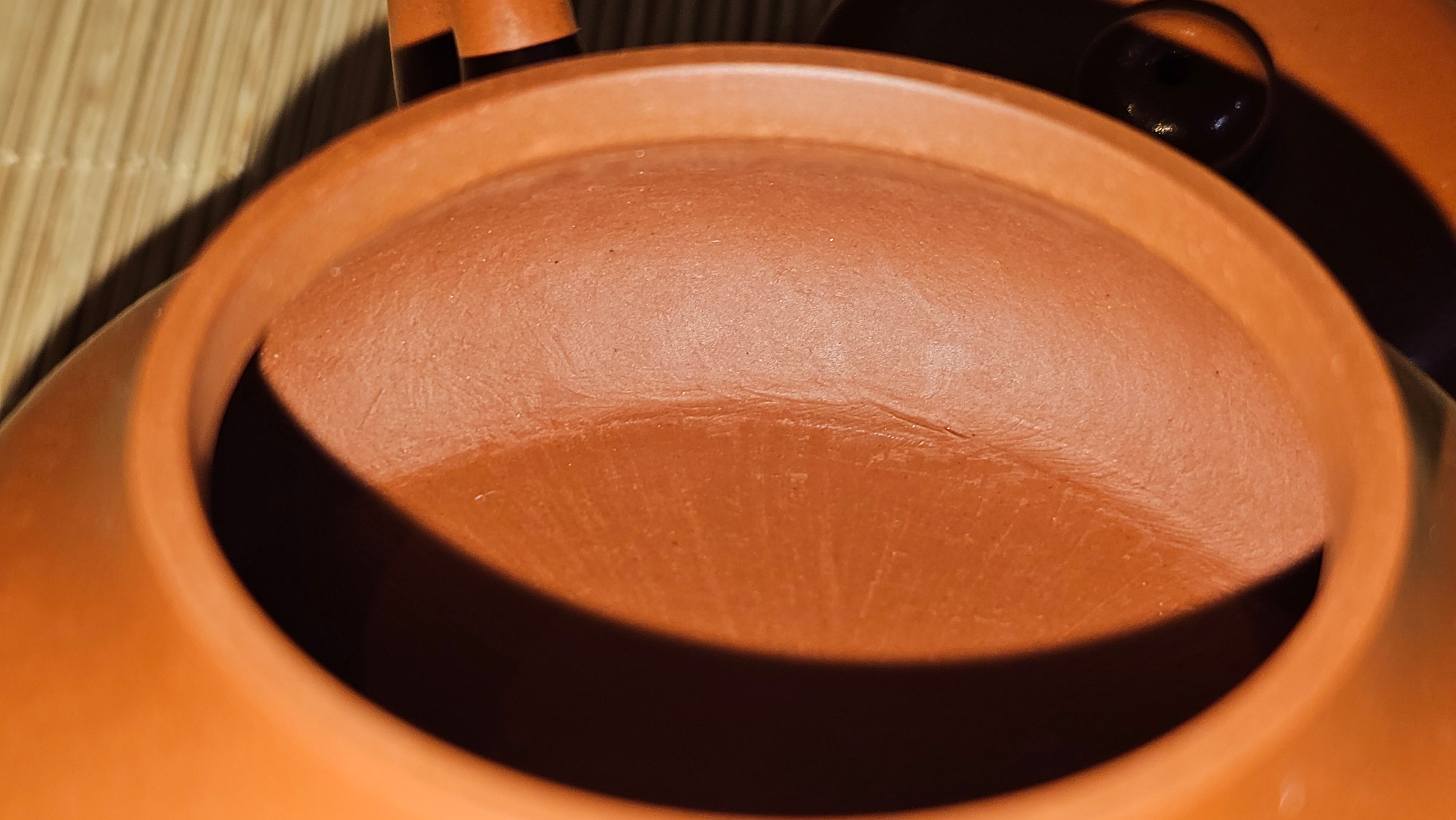 Jing Le 静乐 ~ "Quiet happiness", 99.6ml, Xiao Mei Yao Zhu Ni 小煤窑朱泥, by our Collaborative Craftsman Wang Xing 王兴 ~ Congratulations Ms C.C. 1803hrs 10th Apr, Cerritos, CA.