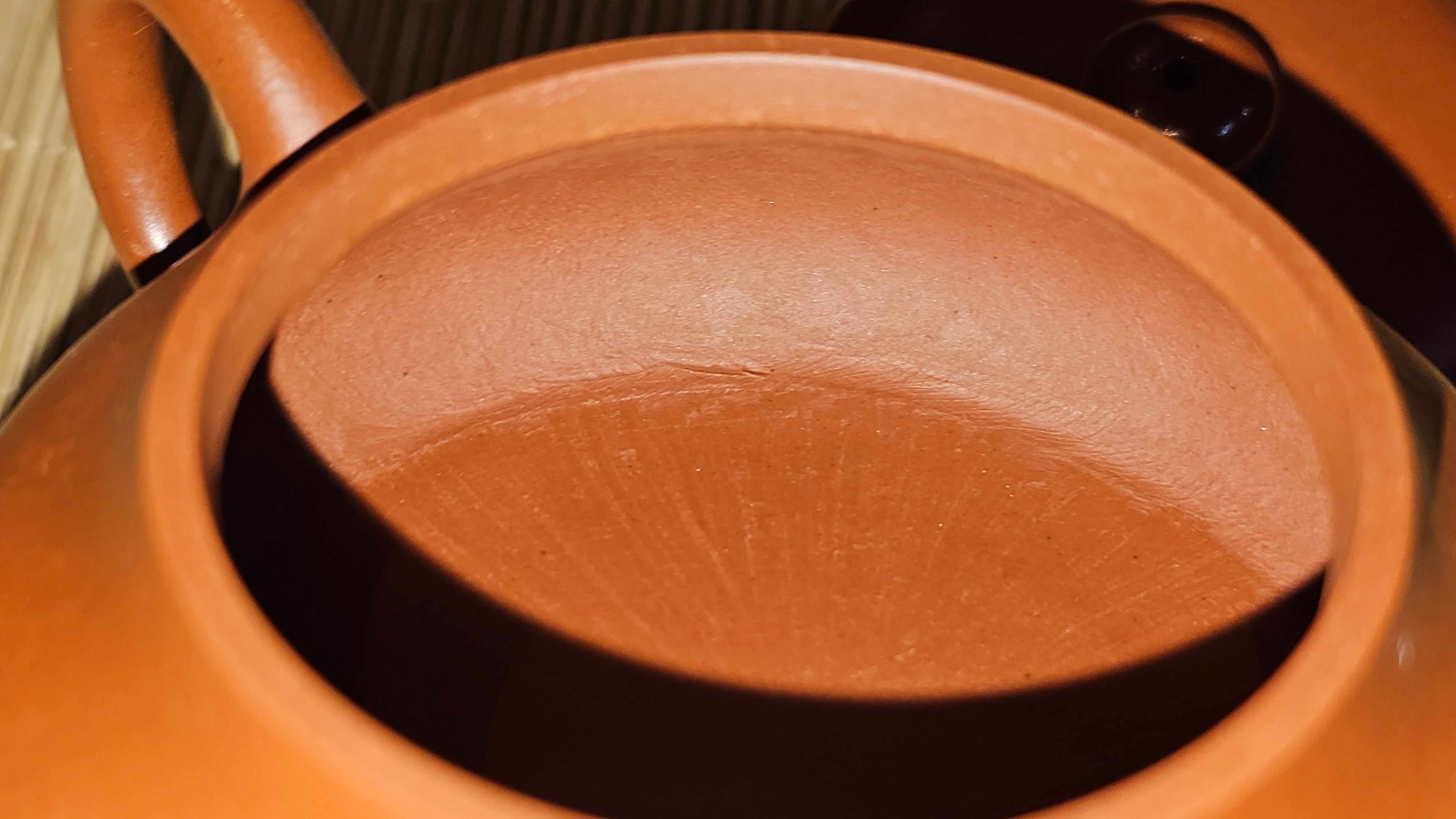 Jing Le 静乐 ~ "Quiet happiness", 99.6ml, Xiao Mei Yao Zhu Ni 小煤窑朱泥, by our Collaborative Craftsman Wang Xing 王兴 ~ Congratulations Ms C.C. 1803hrs 10th Apr, Cerritos, CA.