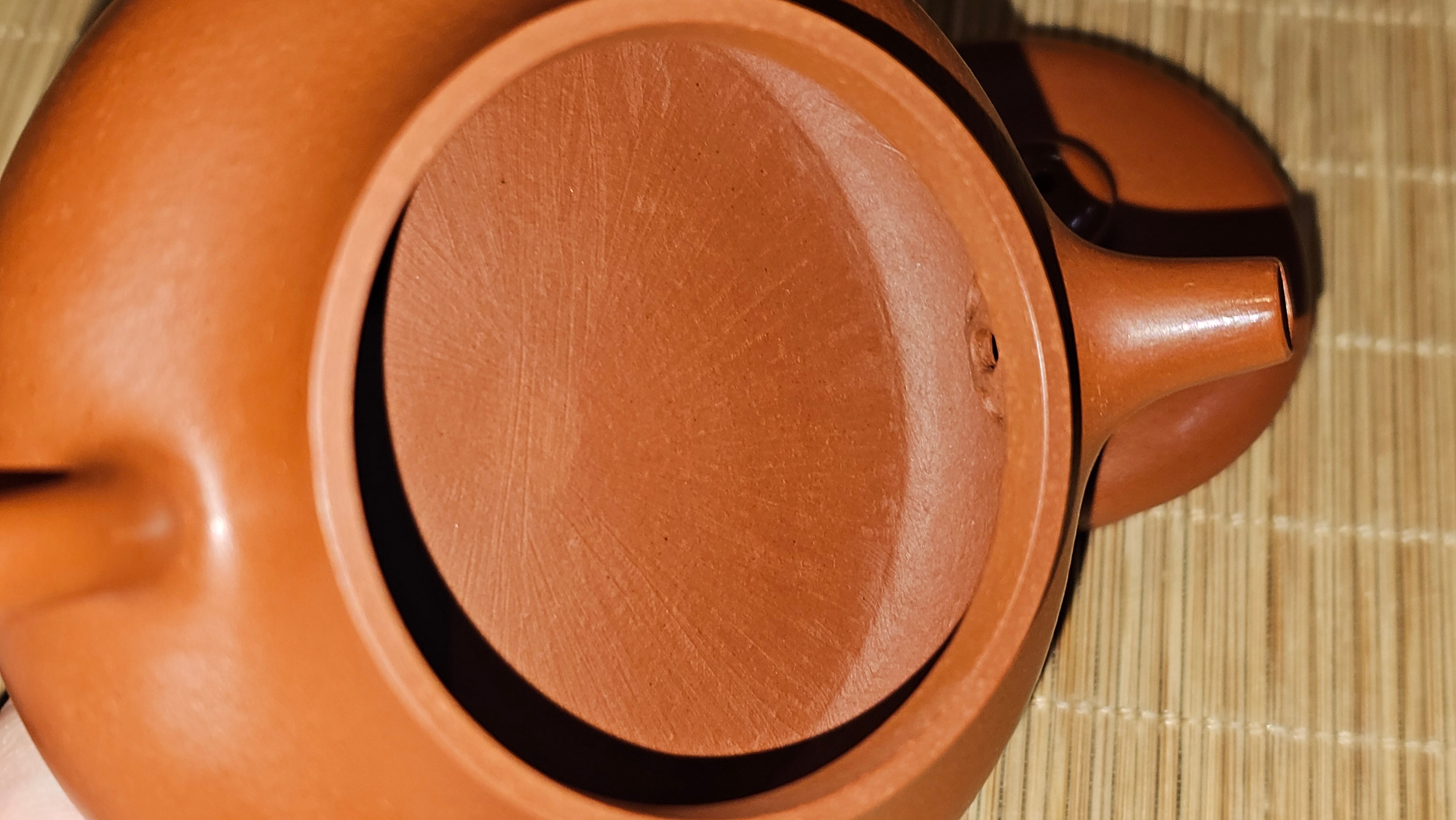 Jing Le 静乐 ~ "Quiet happiness", 99.6ml, Xiao Mei Yao Zhu Ni 小煤窑朱泥, by our Collaborative Craftsman Wang Xing 王兴 ~ Congratulations Ms C.C. 1803hrs 10th Apr, Cerritos, CA.