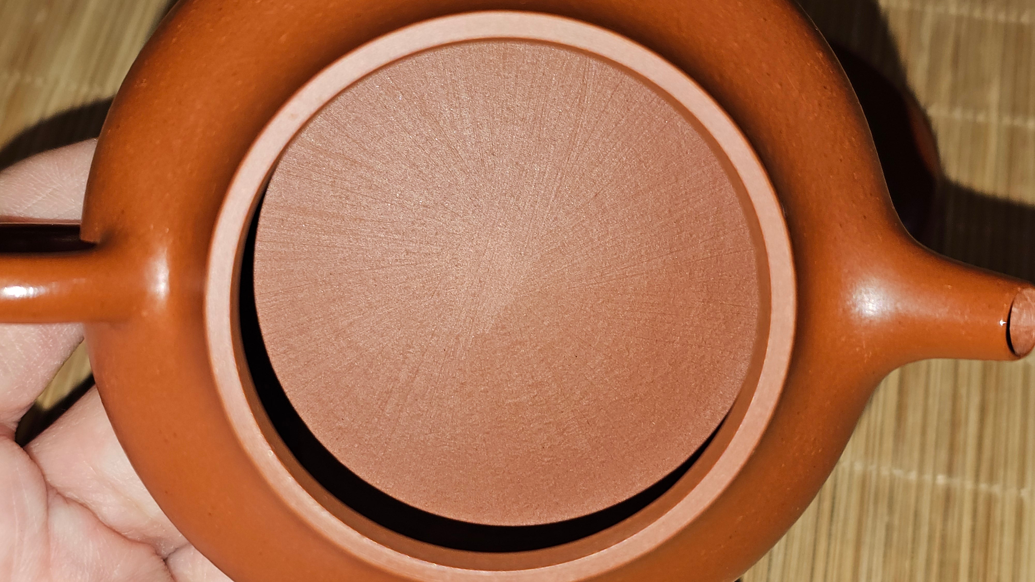 Jing Le 静乐 ~ "Quiet happiness", 99.6ml, Xiao Mei Yao Zhu Ni 小煤窑朱泥, by our Collaborative Craftsman Wang Xing 王兴 ~ Congratulations Ms C.C. 1803hrs 10th Apr, Cerritos, CA.