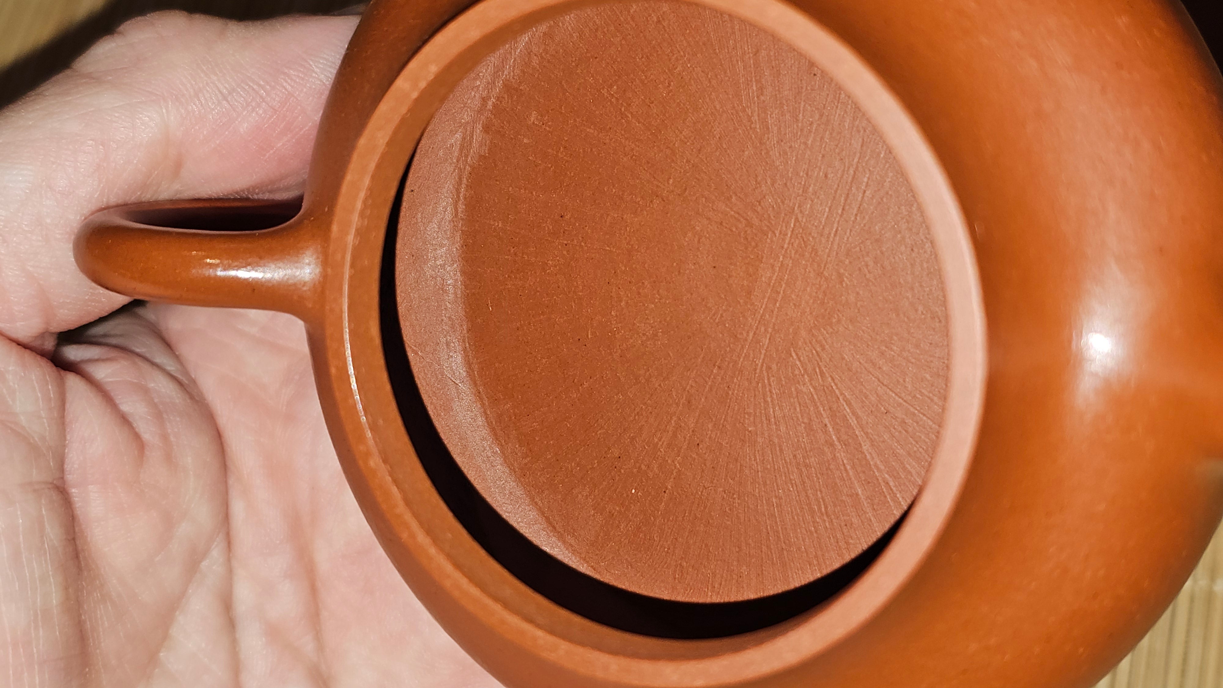 Jing Le 静乐 ~ "Quiet happiness", 99.6ml, Xiao Mei Yao Zhu Ni 小煤窑朱泥, by our Collaborative Craftsman Wang Xing 王兴 ~ Congratulations Ms C.C. 1803hrs 10th Apr, Cerritos, CA.