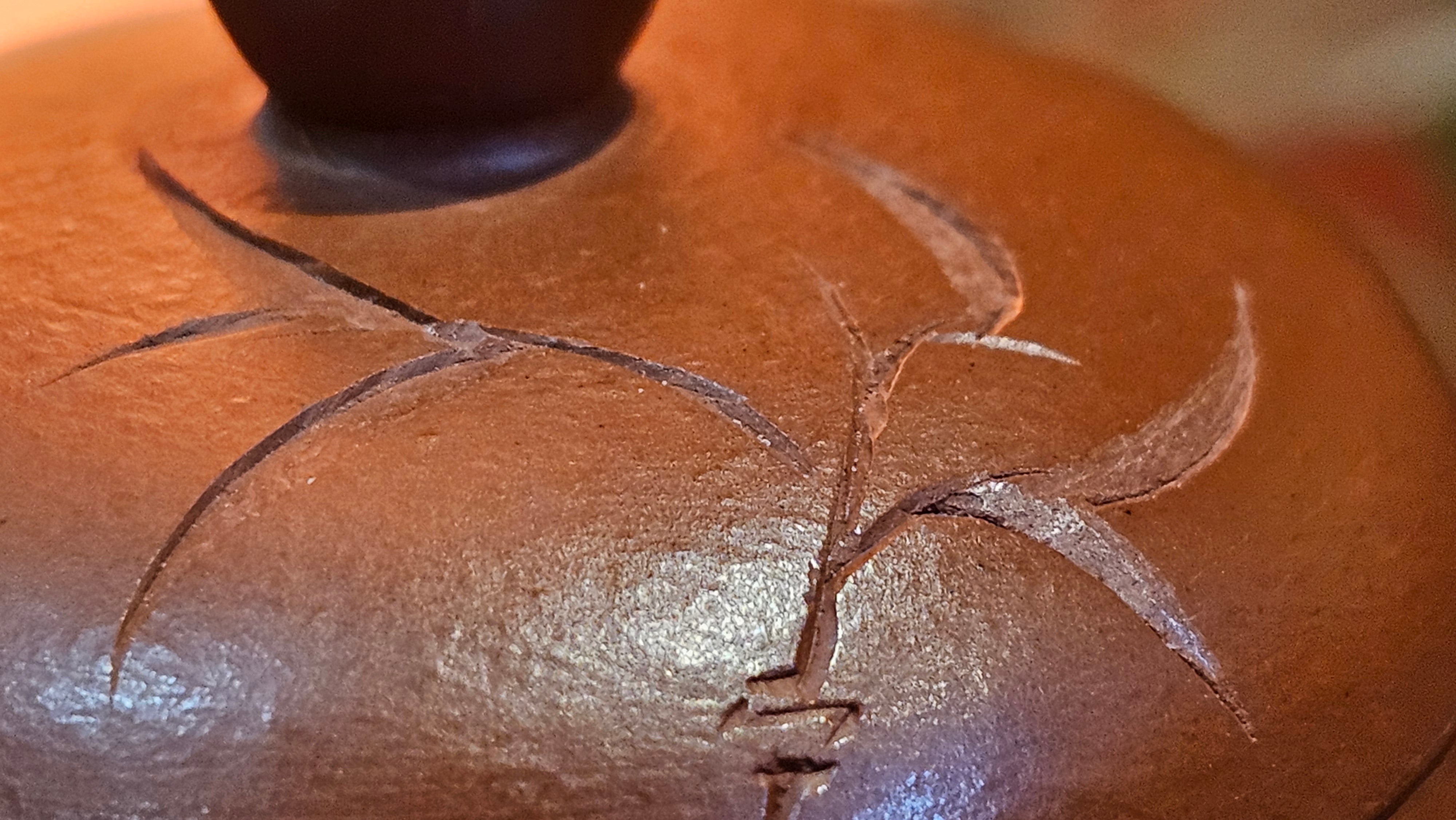 Li Xing 梨形, 166.5ml, Xiao Mei Yao Zhu Ni 小煤窑朱泥 by our Collaborative Craftsman Zhai Yi Yao 翟一耀。"竹韵茶香", 竹刻绘, Engraving of Bamboos and Calligraphy, by Craftsman Yi De Shu 一德书 ~ Congratulations to Mr R.V., 1054hrs 12th Apr, Garden Grove, CA.