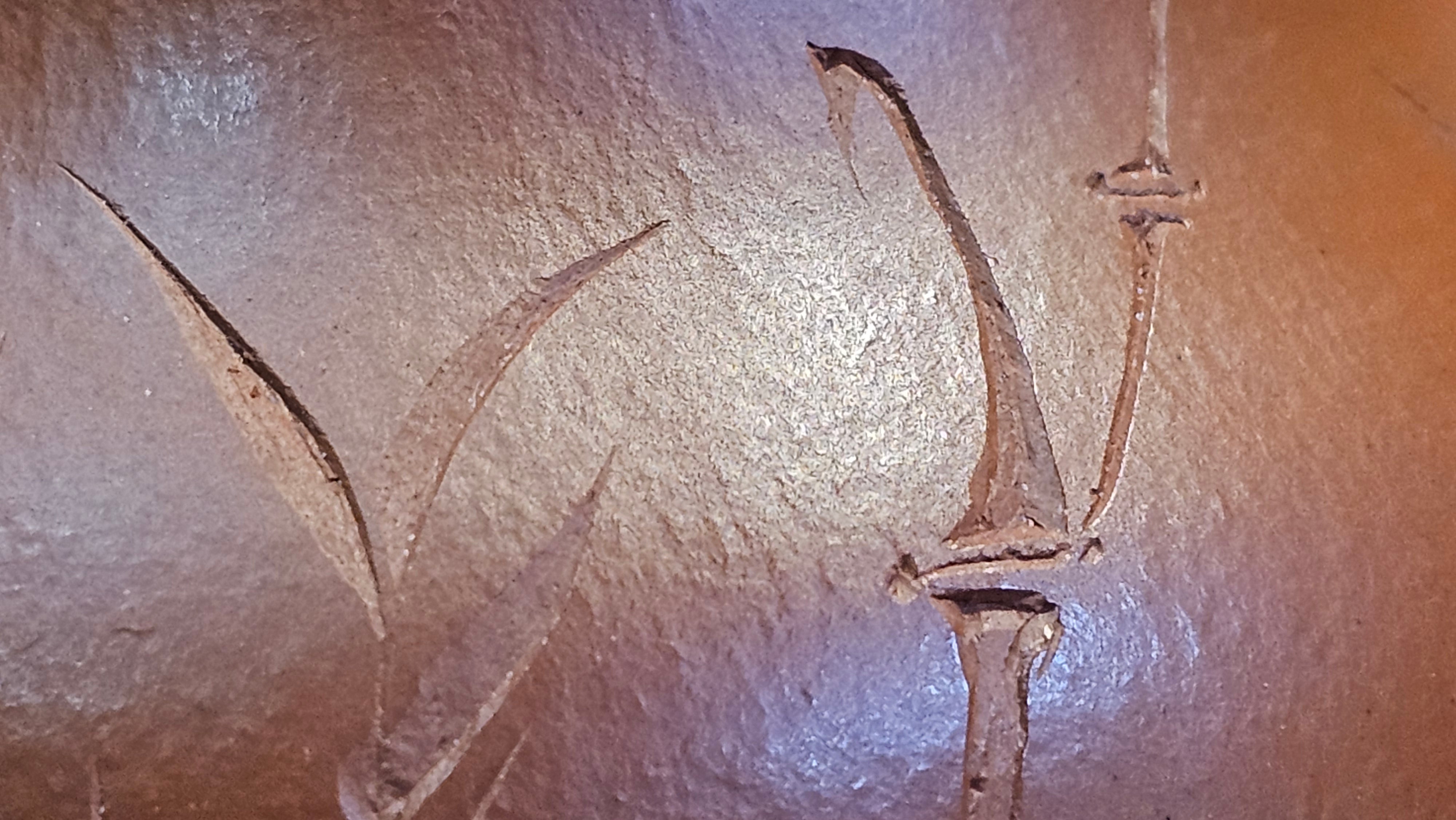 Li Xing 梨形, 166.5ml, Xiao Mei Yao Zhu Ni 小煤窑朱泥 by our Collaborative Craftsman Zhai Yi Yao 翟一耀。"竹韵茶香", 竹刻绘, Engraving of Bamboos and Calligraphy, by Craftsman Yi De Shu 一德书 ~ Congratulations to Mr R.V., 1054hrs 12th Apr, Garden Grove, CA.