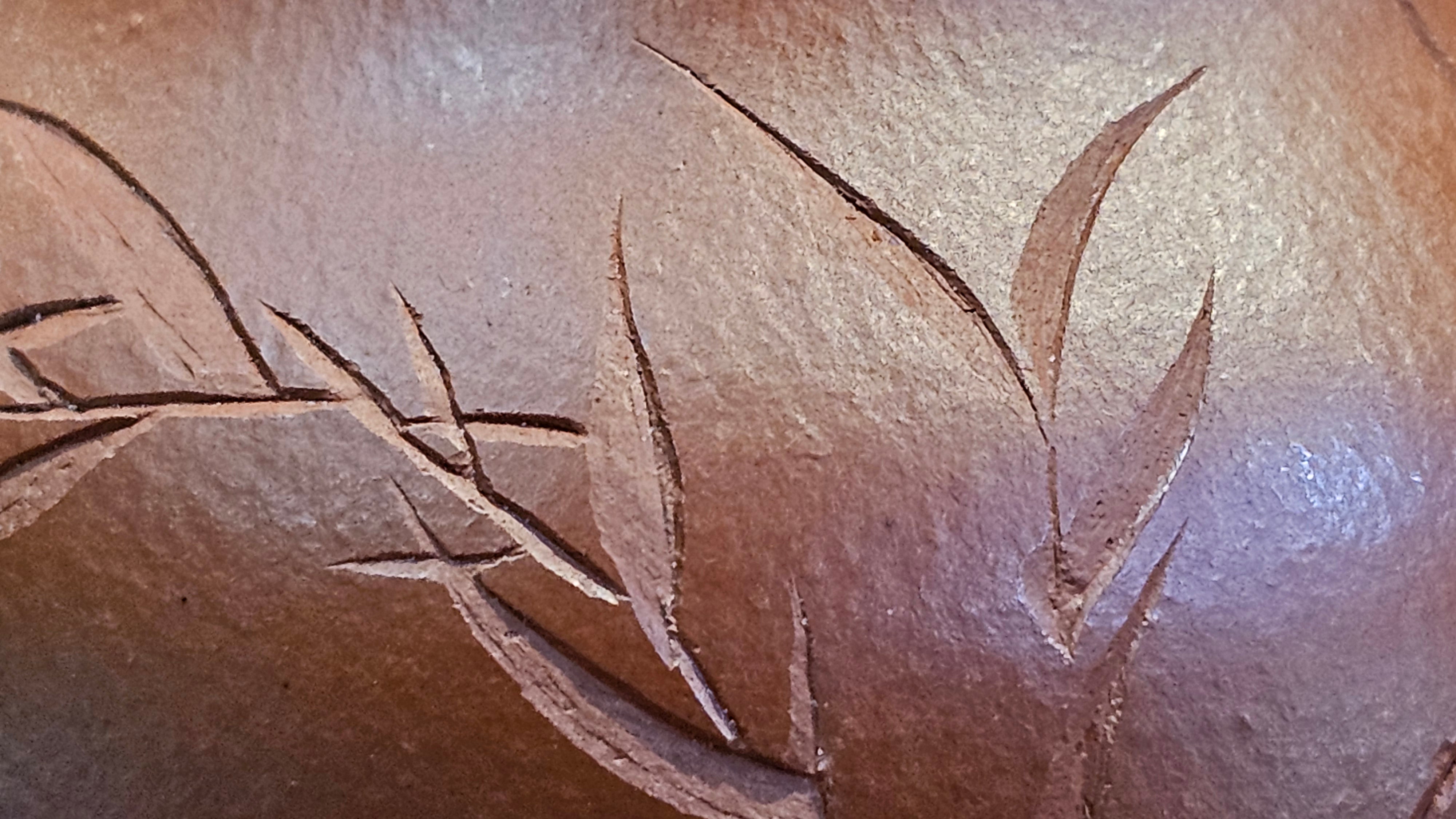 Li Xing 梨形, 166.5ml, Xiao Mei Yao Zhu Ni 小煤窑朱泥 by our Collaborative Craftsman Zhai Yi Yao 翟一耀。"竹韵茶香", 竹刻绘, Engraving of Bamboos and Calligraphy, by Craftsman Yi De Shu 一德书 ~ Congratulations to Mr R.V., 1054hrs 12th Apr, Garden Grove, CA.