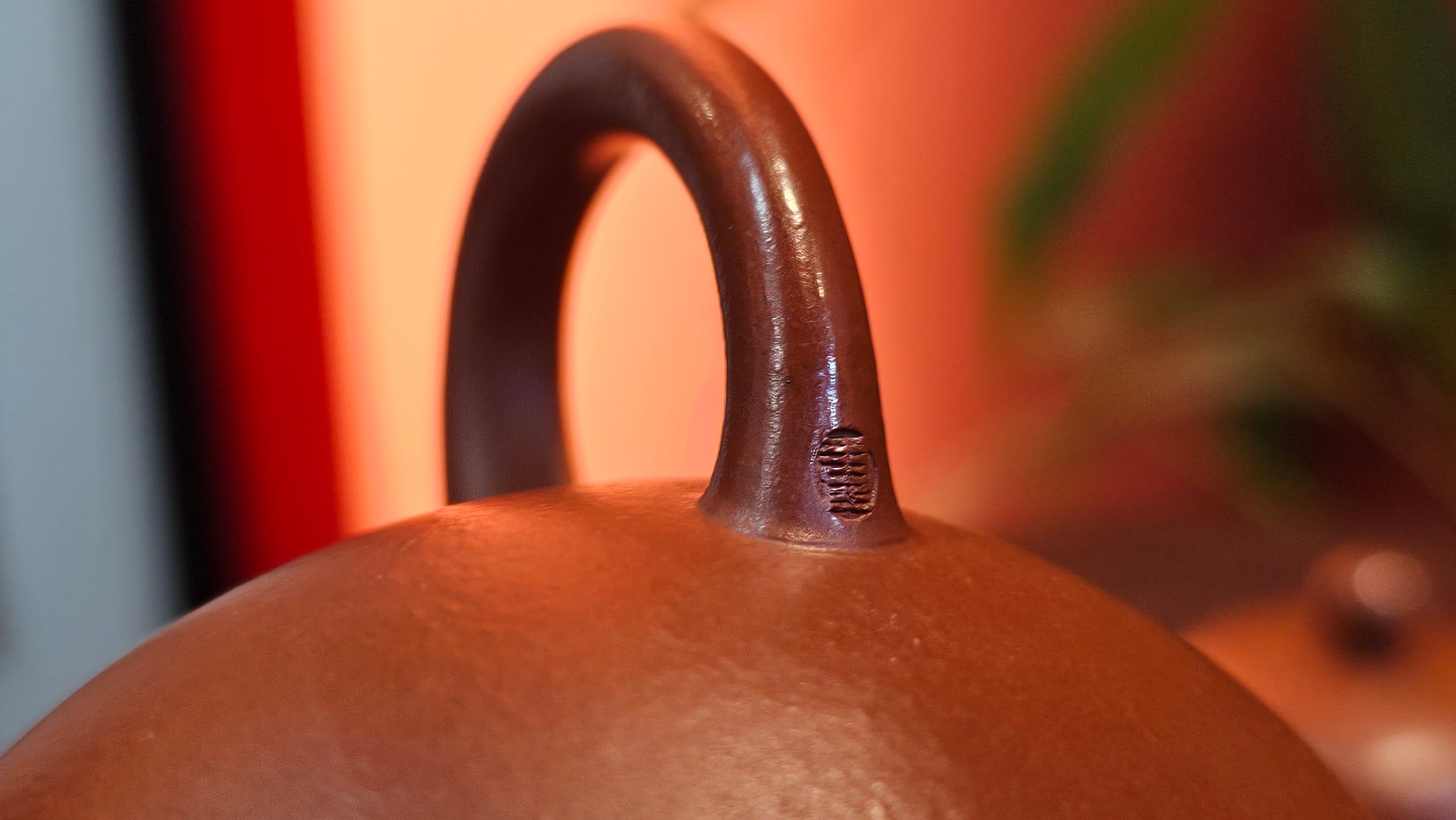 Li Xing 梨形, 166.5ml, Xiao Mei Yao Zhu Ni 小煤窑朱泥 by our Collaborative Craftsman Zhai Yi Yao 翟一耀。"竹韵茶香", 竹刻绘, Engraving of Bamboos and Calligraphy, by Craftsman Yi De Shu 一德书 ~ Congratulations to Mr R.V., 1054hrs 12th Apr, Garden Grove, CA.