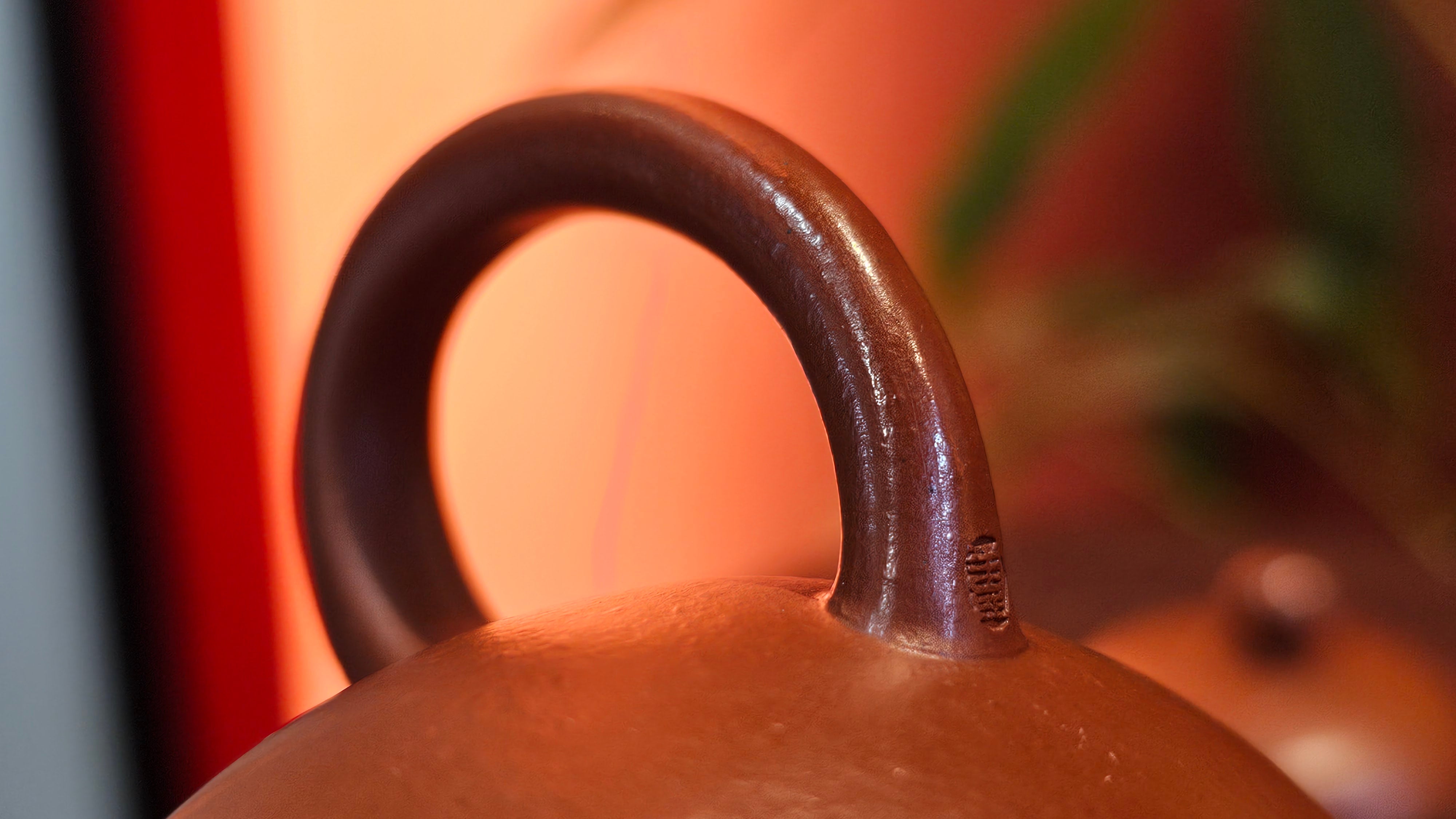 Li Xing 梨形, 166.5ml, Xiao Mei Yao Zhu Ni 小煤窑朱泥 by our Collaborative Craftsman Zhai Yi Yao 翟一耀。"竹韵茶香", 竹刻绘, Engraving of Bamboos and Calligraphy, by Craftsman Yi De Shu 一德书 ~ Congratulations to Mr R.V., 1054hrs 12th Apr, Garden Grove, CA.