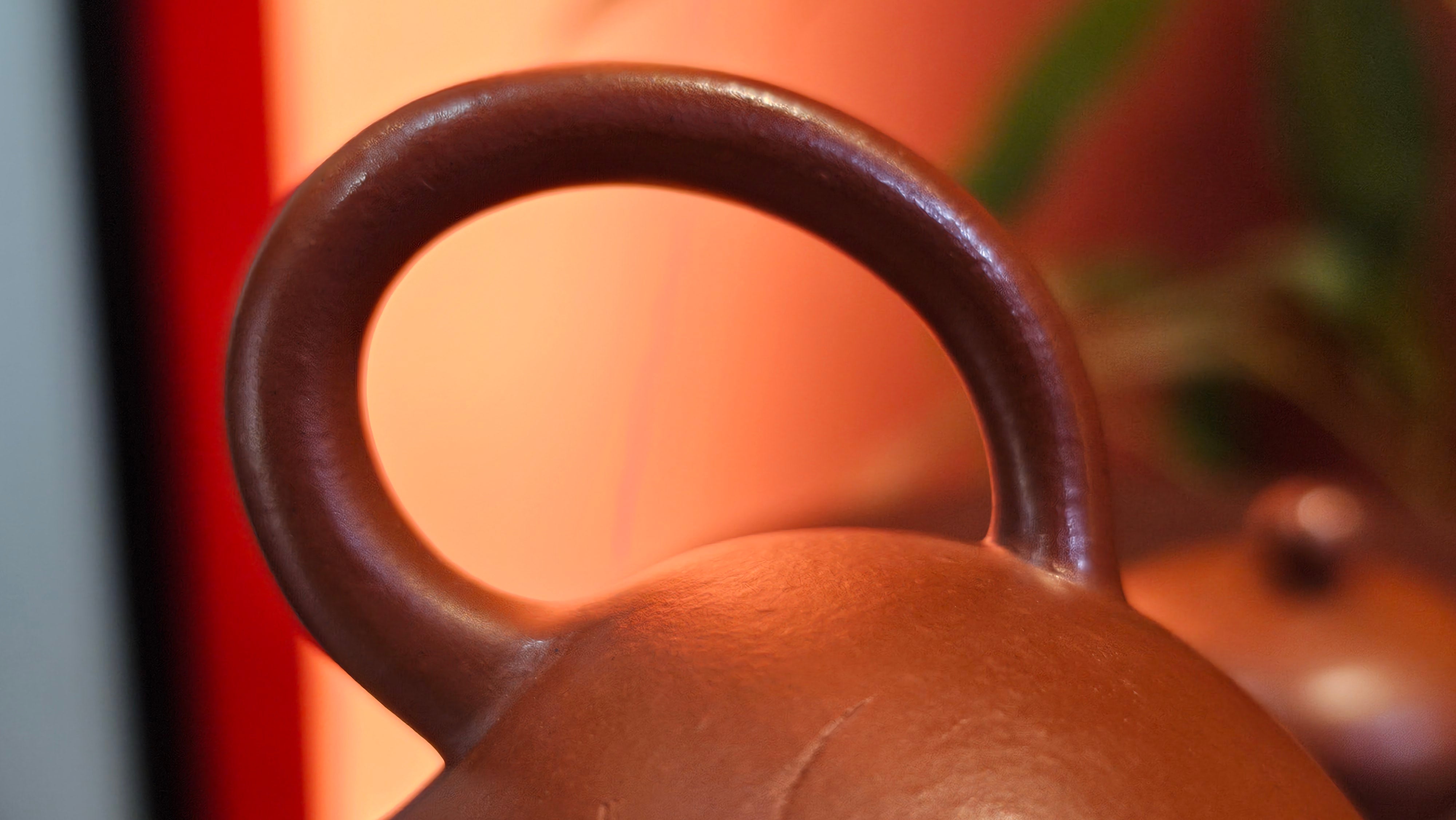 Li Xing 梨形, 166.5ml, Xiao Mei Yao Zhu Ni 小煤窑朱泥 by our Collaborative Craftsman Zhai Yi Yao 翟一耀。"竹韵茶香", 竹刻绘, Engraving of Bamboos and Calligraphy, by Craftsman Yi De Shu 一德书 ~ Congratulations to Mr R.V., 1054hrs 12th Apr, Garden Grove, CA.